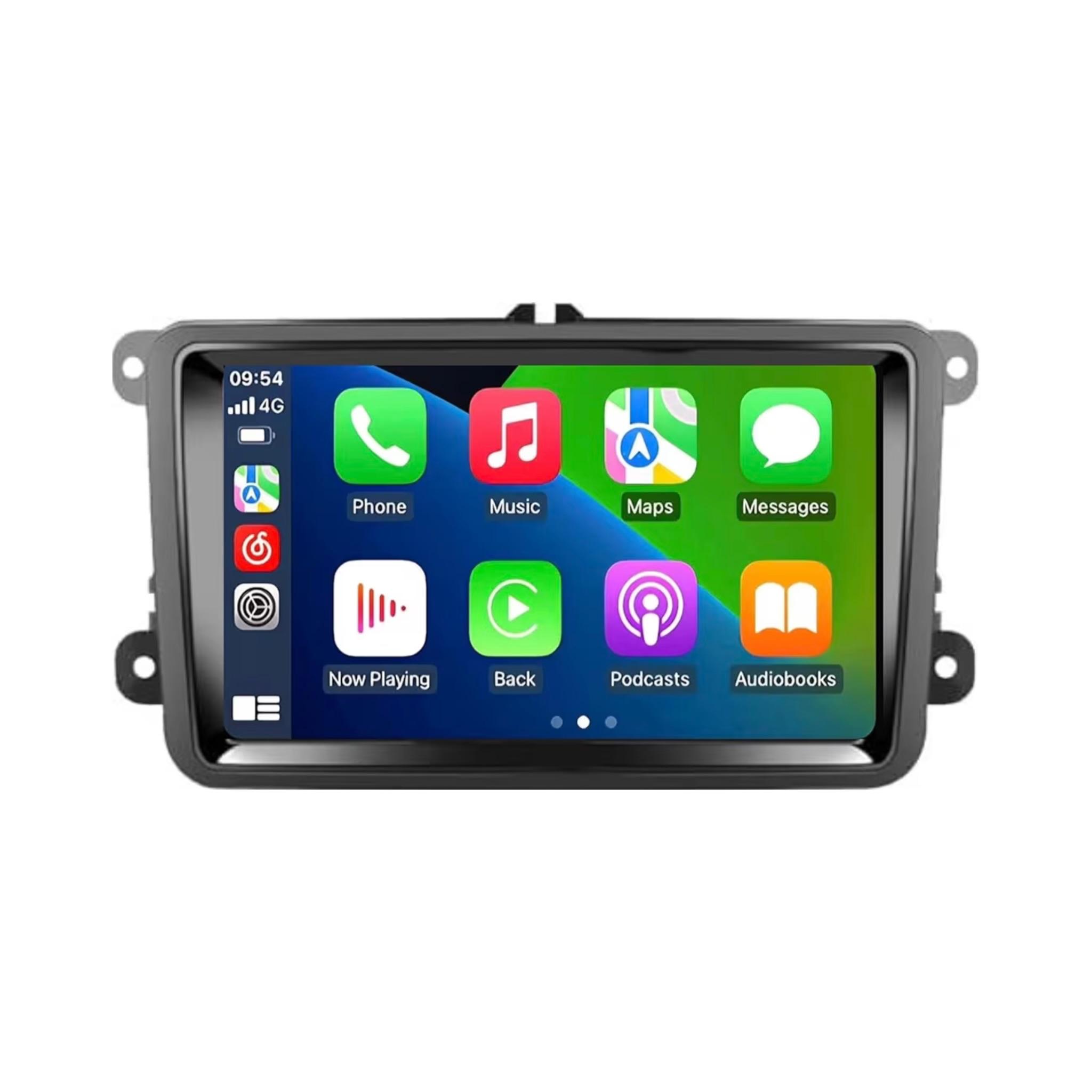 Android Car Stereo for Volkswagen Passat Jetta Golf Polo Caddy Tiguan 10 Inch IPS.QLED Touch Screen with AHD Camera Included
