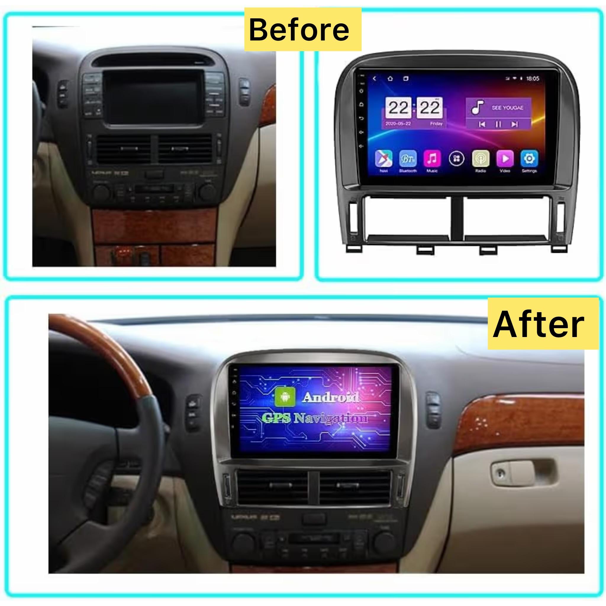Android Car Stereo for Lexus LS430 2001-2006 9 Inch IPS.QLED Touch Screen with AHD Camera Included - Image 3