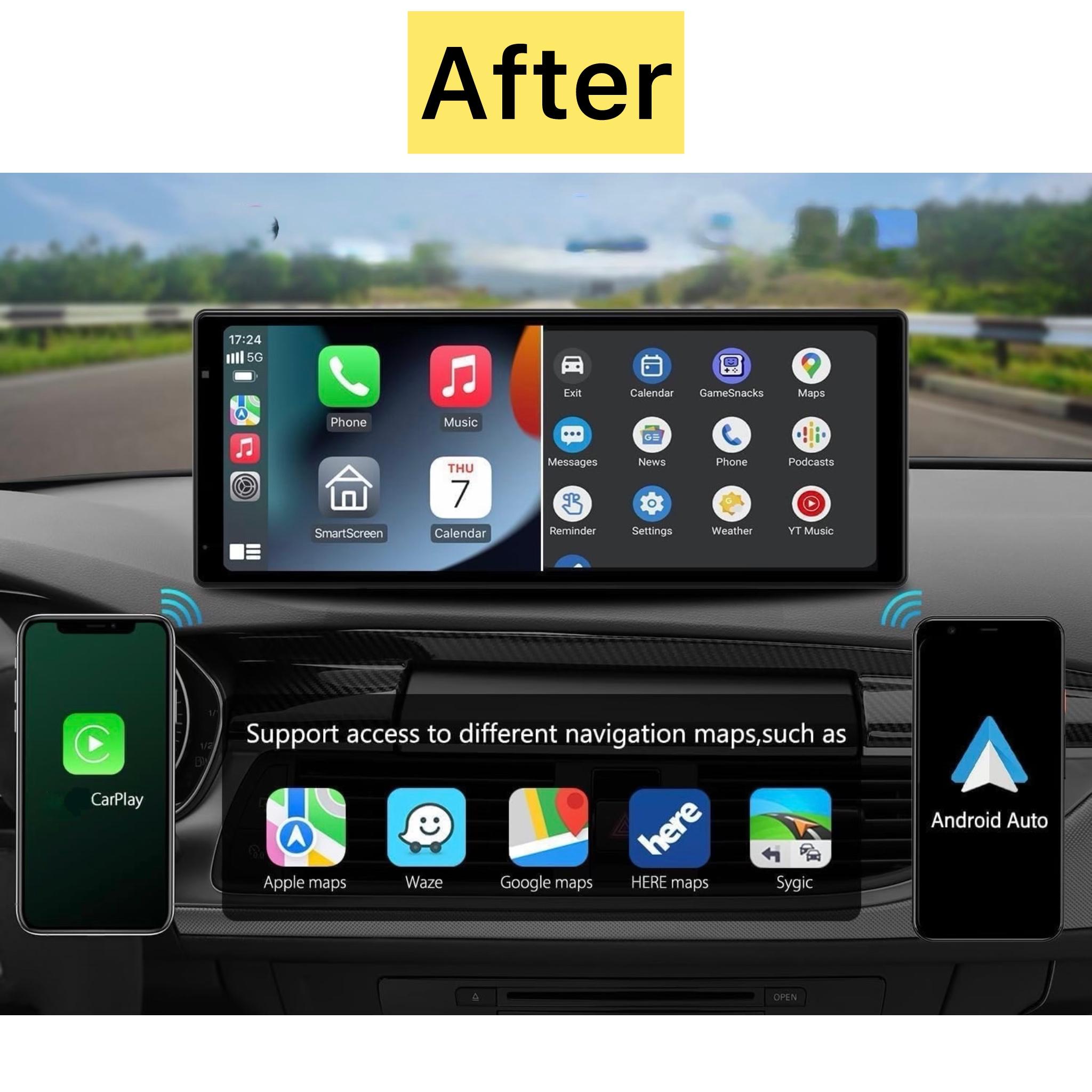 10.26-Inch Portable Wireless CarPlay & Android Auto Display, Universal 4K Dash Camera - Image 2