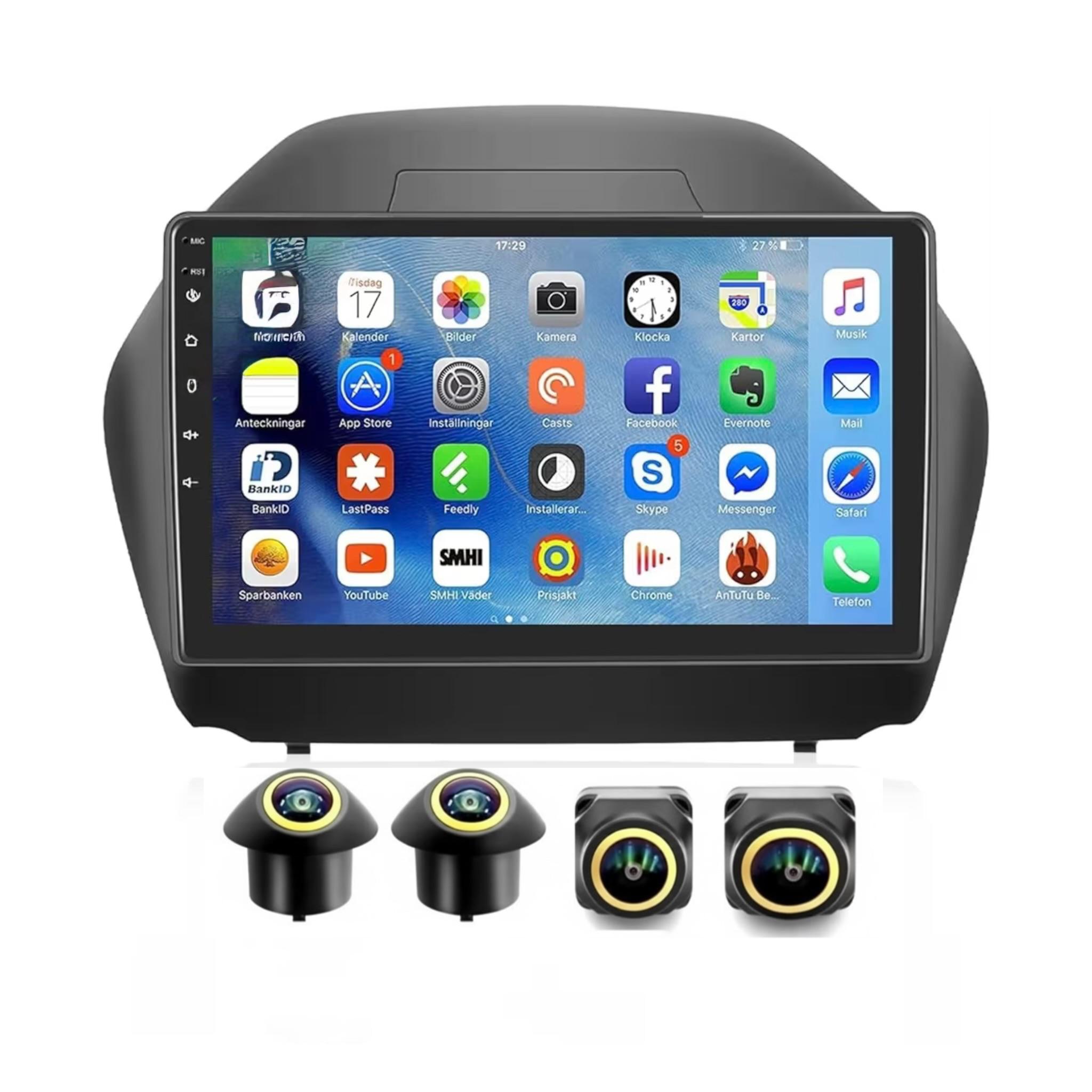 Android Car Stereo for Hyundai Tucson IX35 2009-2015 10 Inch IPS.QLED Touch Screen with AHD Camera Included - Image 2