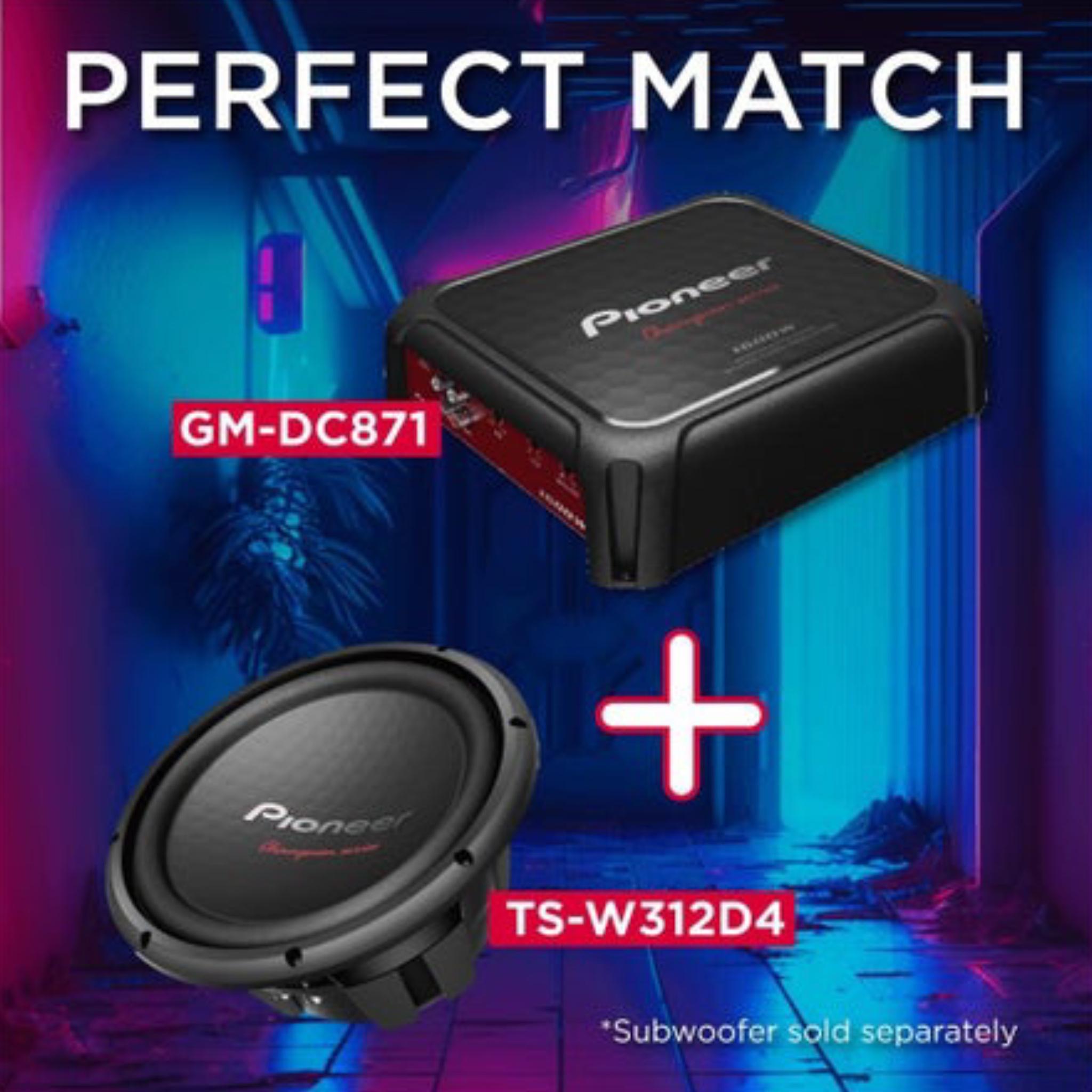 Pioneer GM-DC871 1600W Max/500W RMS Champion Series Class-D Mono-Channel Amplifier - Image 2