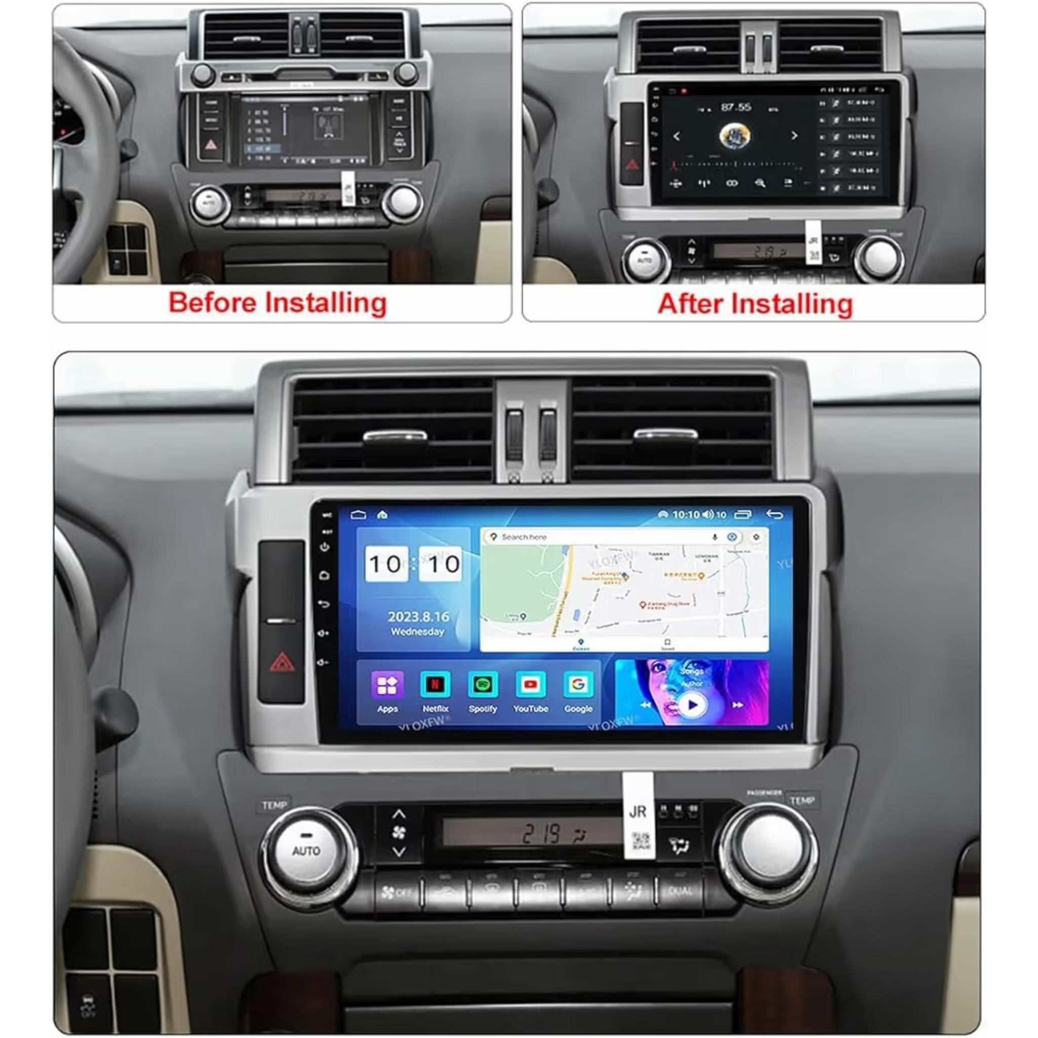 Android Car Stereo for Toyota Land Cruiser Prado 2014-2017 10 Inch IPS.QLED Touch Screen with AHD Camera Included - Image 3