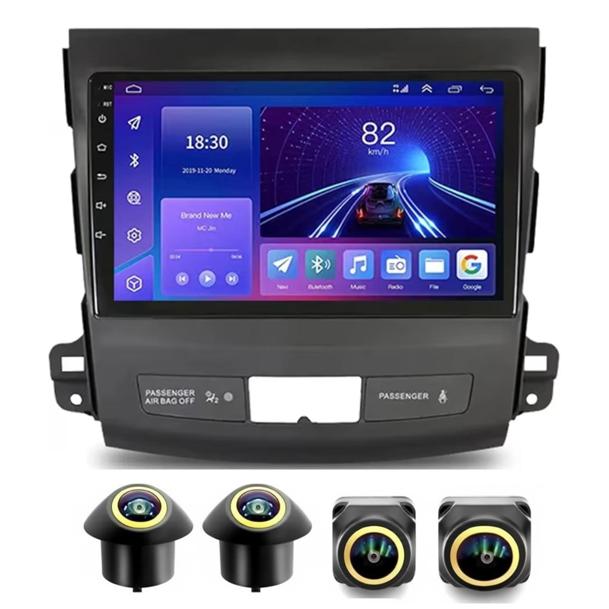 Android Car Stereo for Mitsubishi Outlander 2005-2013 9 Inch IPS.QLED Touch Screen with AHD Camera Included - Image 2