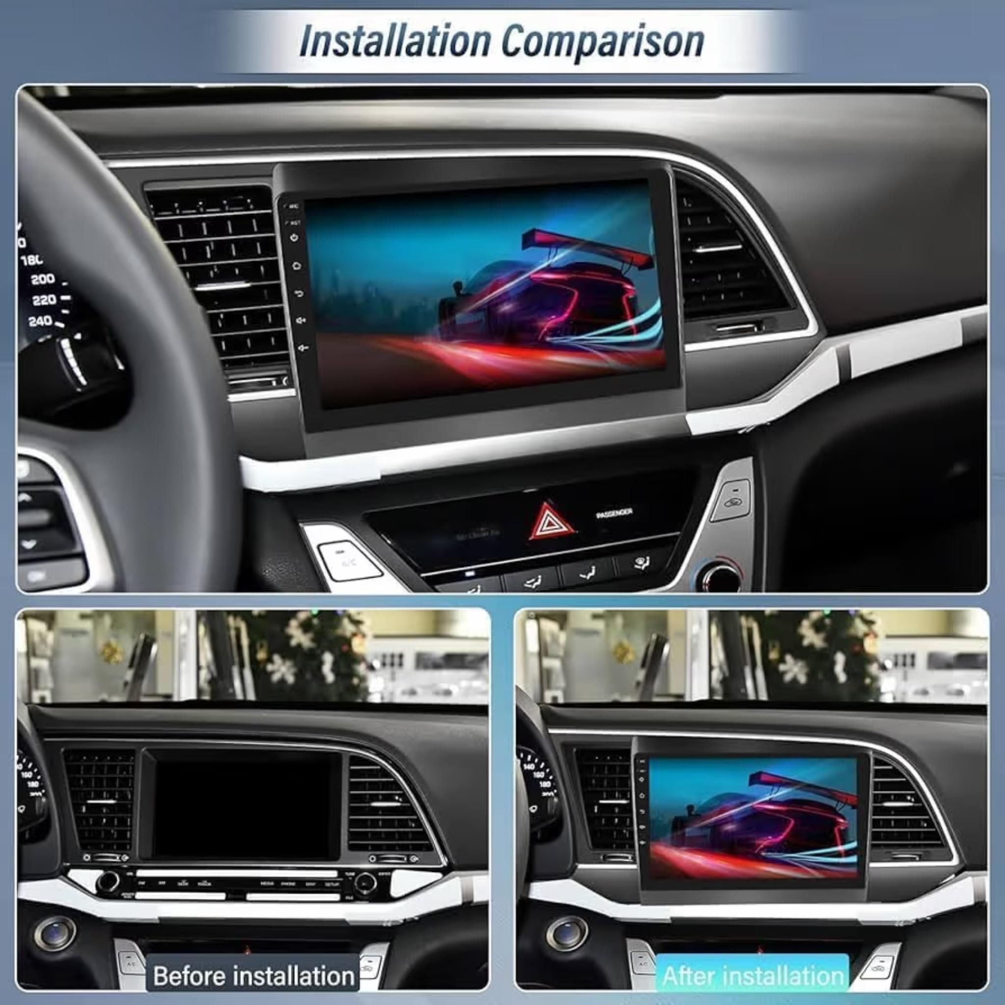 Android Car Stereo for Hyundai Elantra 2016-2018 9 Inch IPS.QLED Touch Screen with AHD Camera Included - Image 3