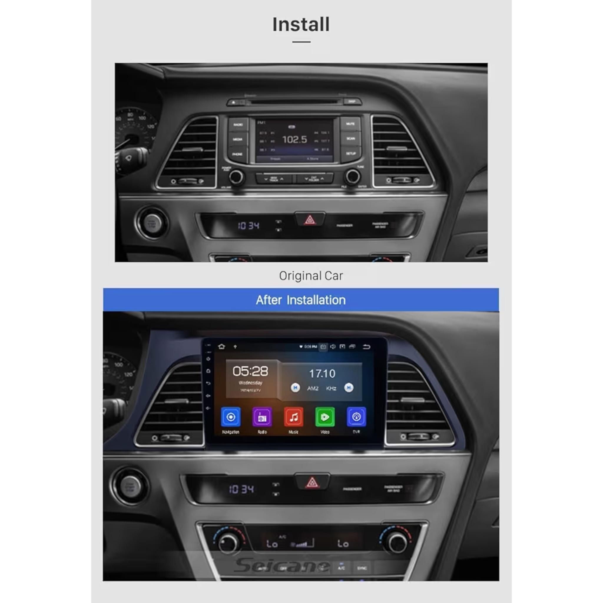 Android Car Stereo for Hyundai Sonata 2015-2017 10 Inch IPS.QLED Touch Screen with AHD Camera Included - Image 3