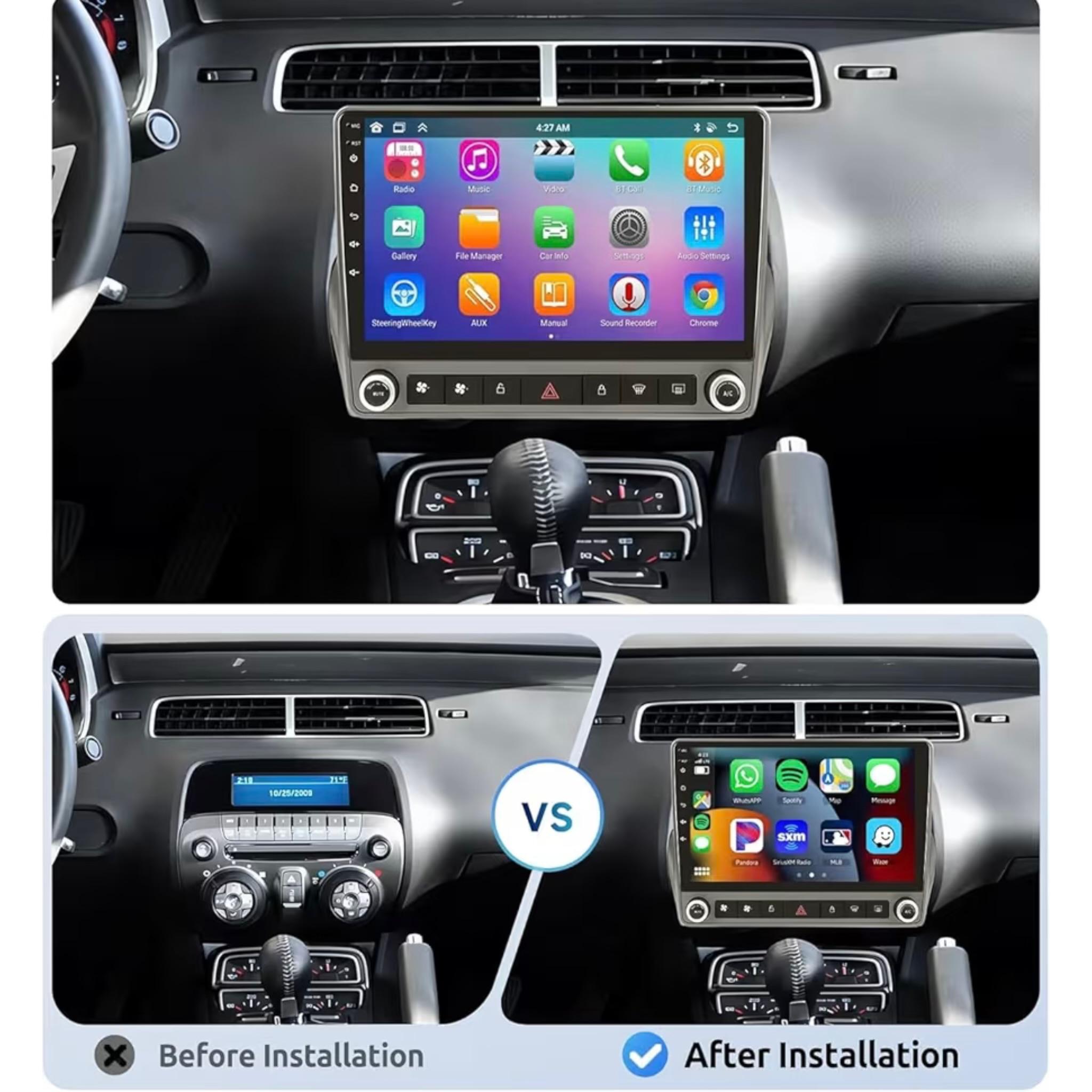 Android Car Stereo for Chevrolet Chevy Camaro 2010-2015 9 Inch IPS.QLED Touch Screen with AHD Camera Included - Image 3