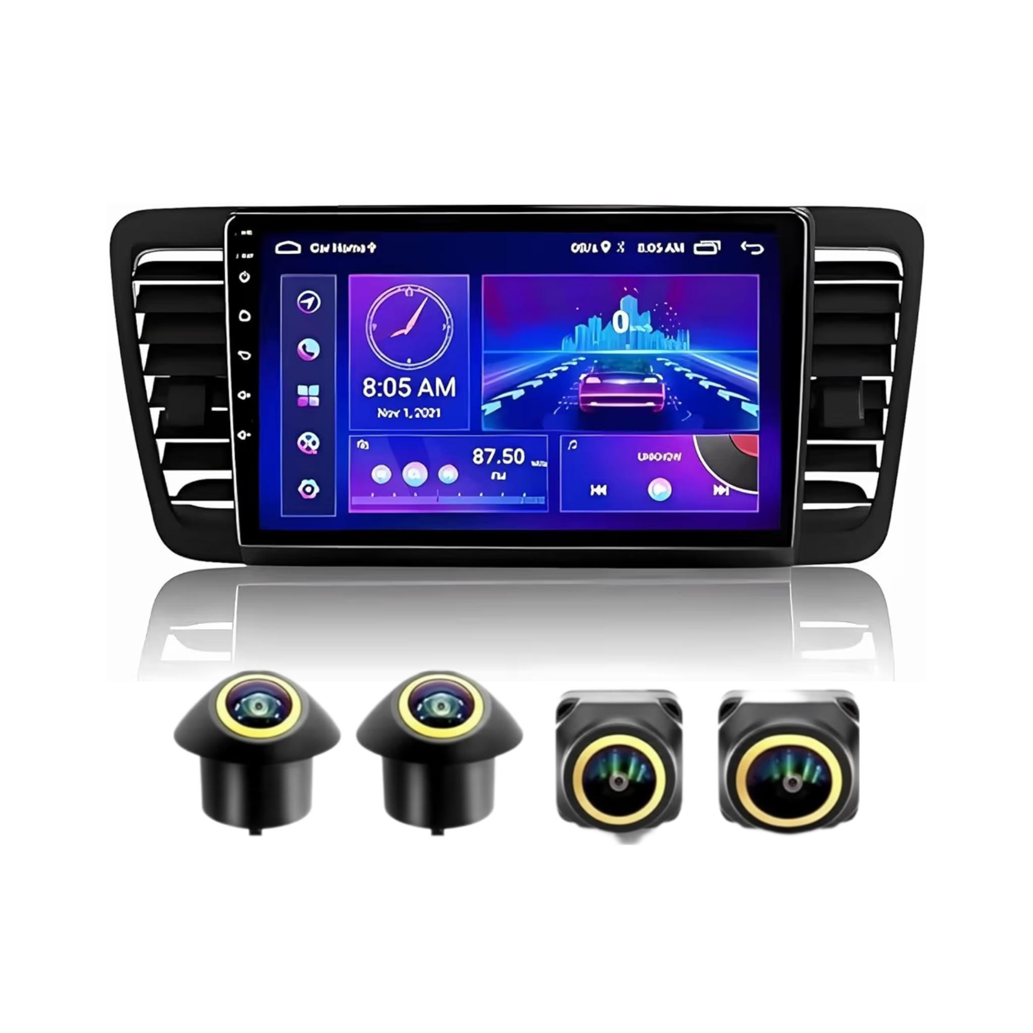 Android Car Stereo for Subaru Legacy Outback 2004-2009 9 Inch IPS.QLED Touch Screen with AHD Camera Included - Image 2