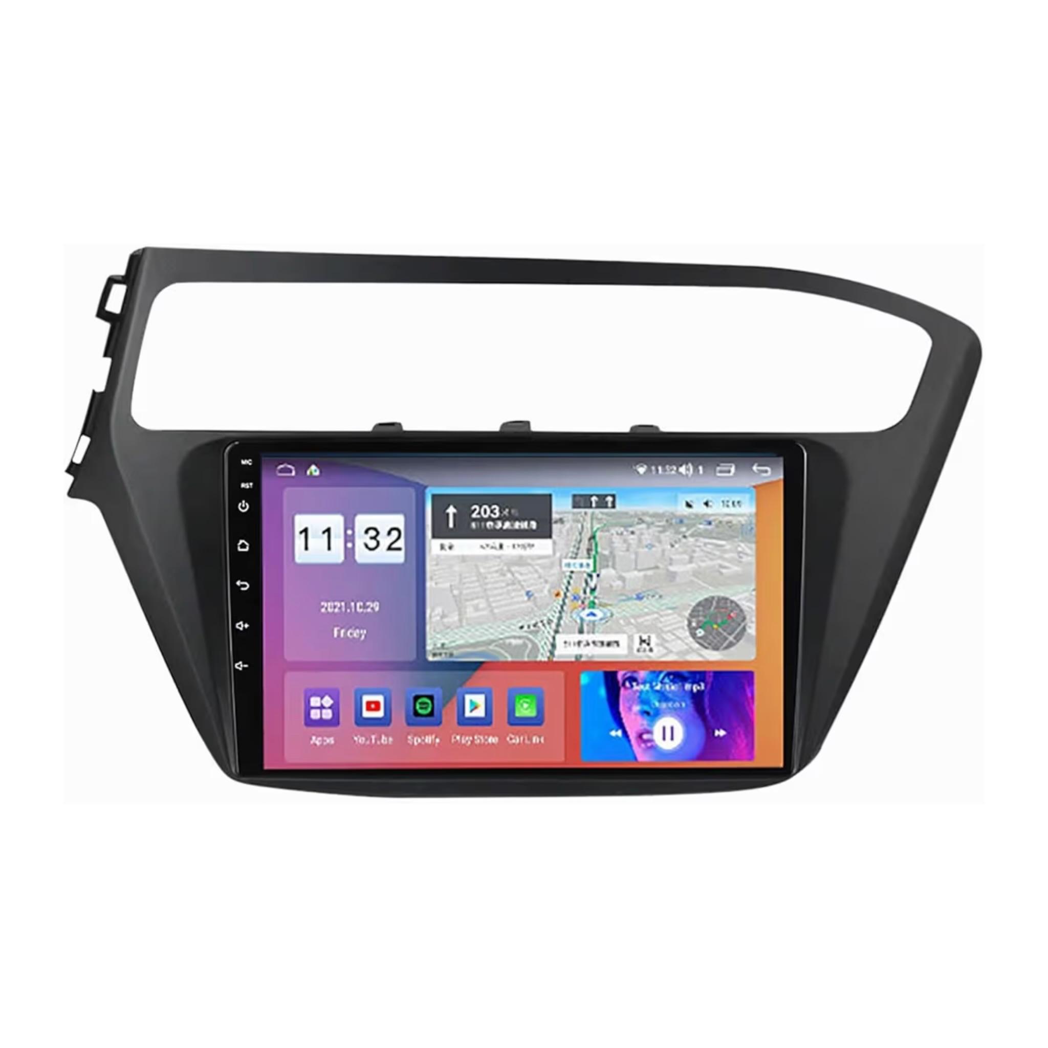 Android Car Stereo for Hyundai I20 2014-2018 9 Inch IPS.QLED Touch Screen with AHD Camera Included