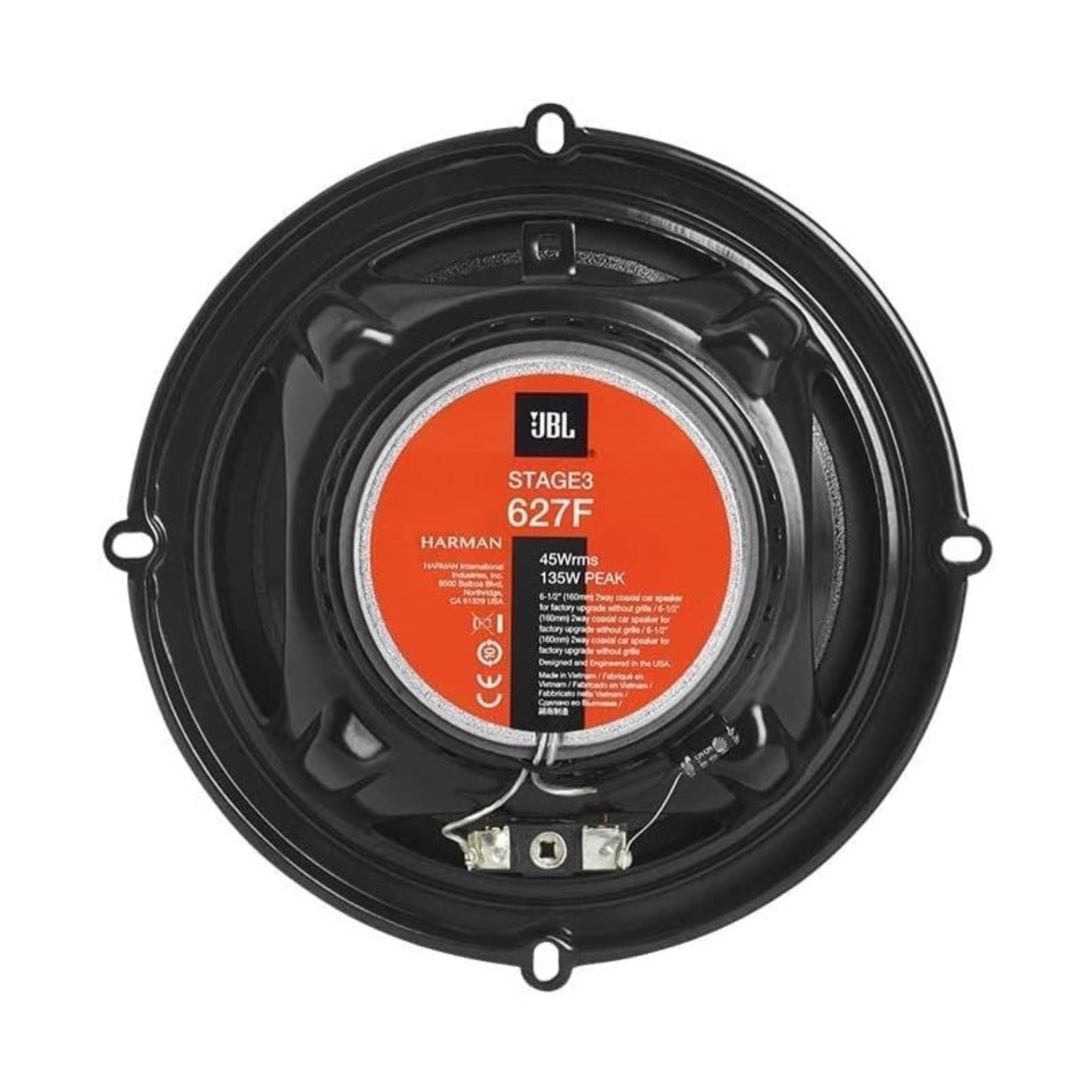 JBL Stage3 627F 2 Way Car Speaker Set 6.3" - 225 Watt Harman Kardon Speaker - 2-Piece Large Car WiFi Stereo System - 160mm - Image 2