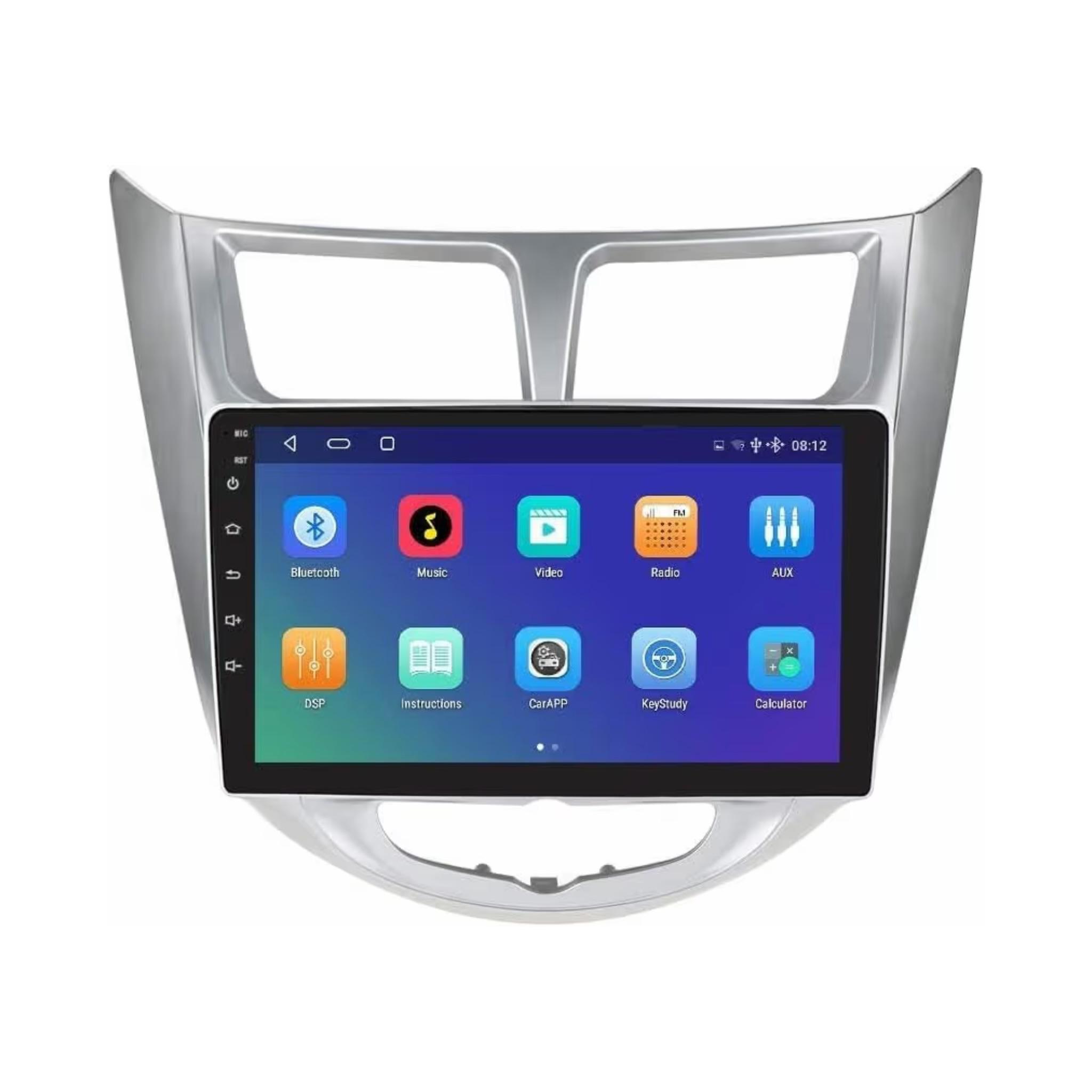 Android Car Stereo for Hyundai Accent 2011-2017 9 Inch IPS.QLED Touch Screen with AHD Camera Included