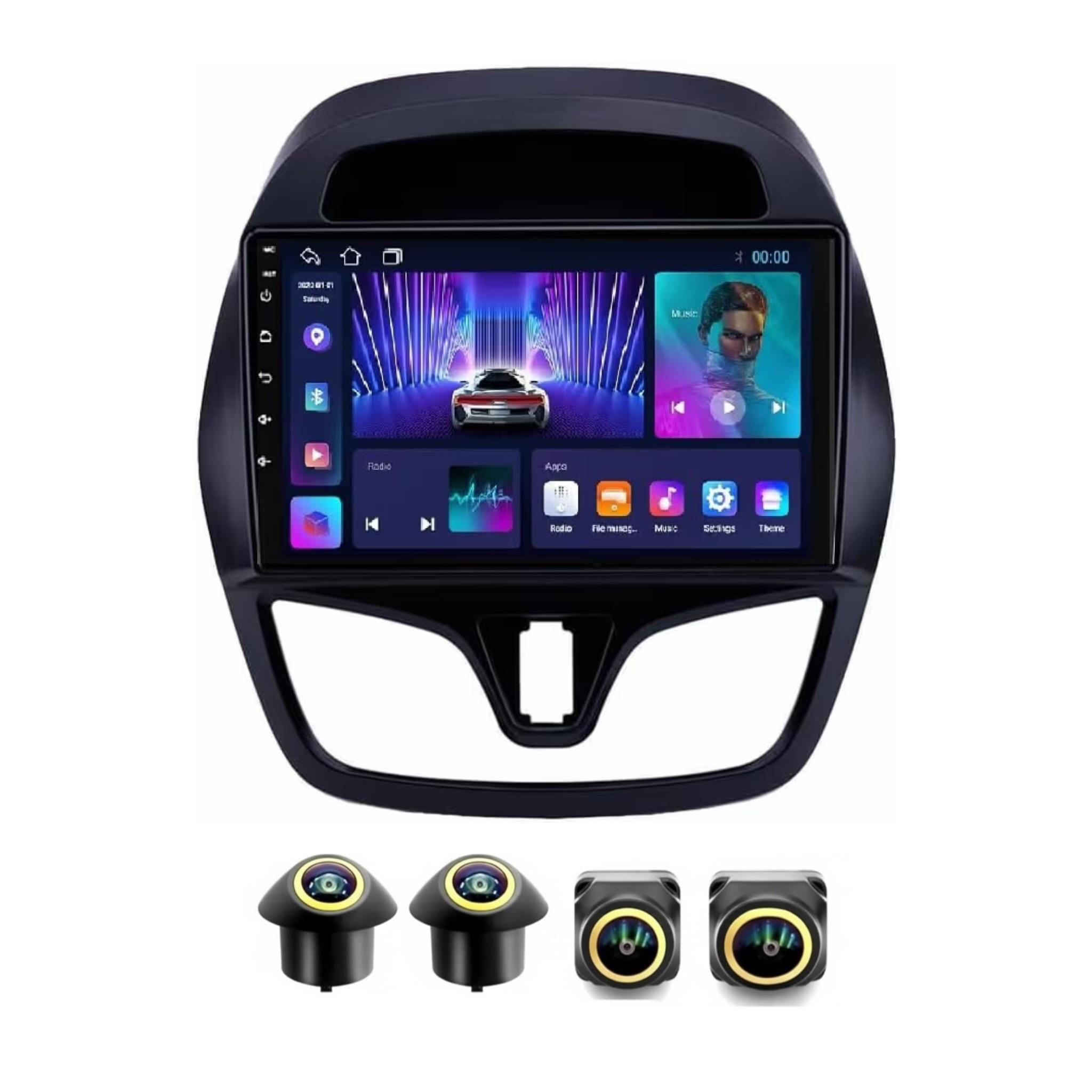 Android Car Stereo for Chevrolet Spark Beat 2015-2018 9 Inch IPS.QLED Touch Screen with AHD Camera Included - Image 2