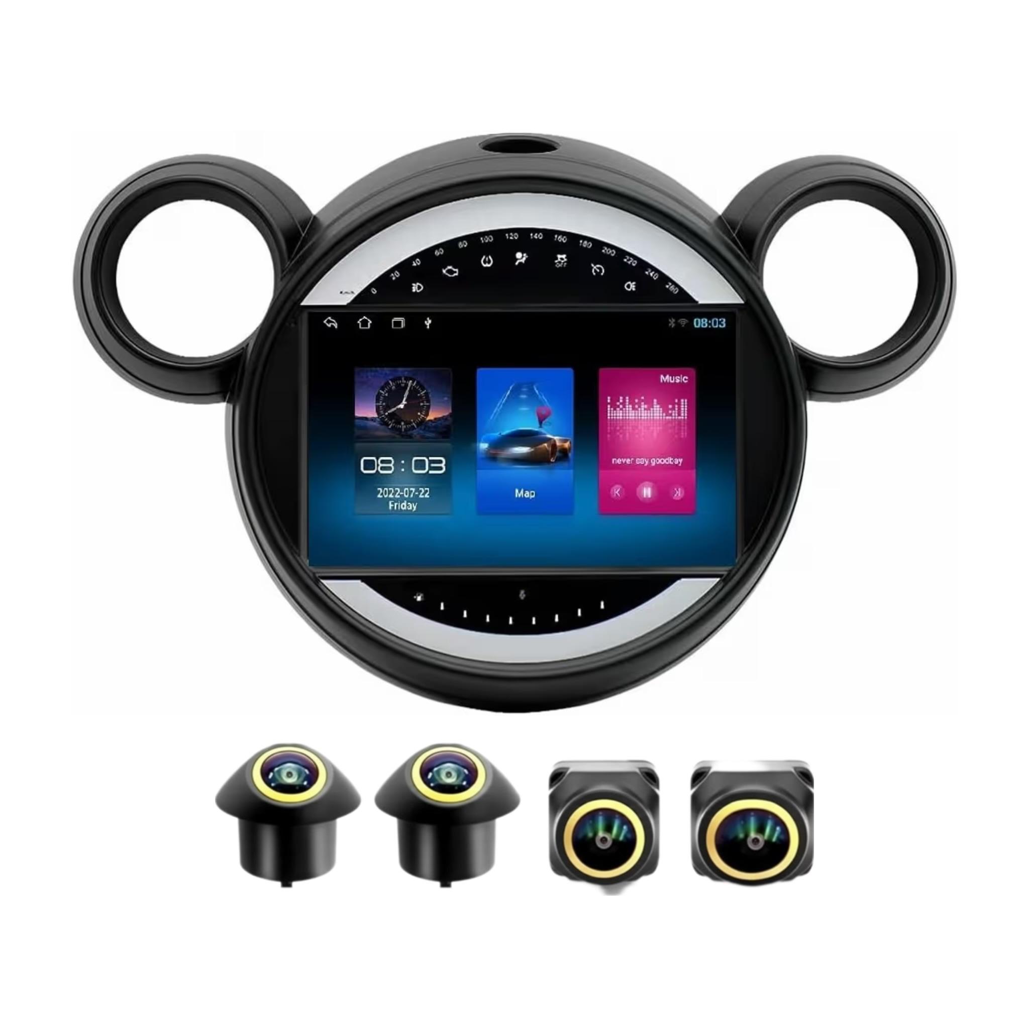 Android Car Stereo for Mini Cooper 2011-2016 9 Inch IPS.QLED Touch Screen with AHD Camera Included - Image 2