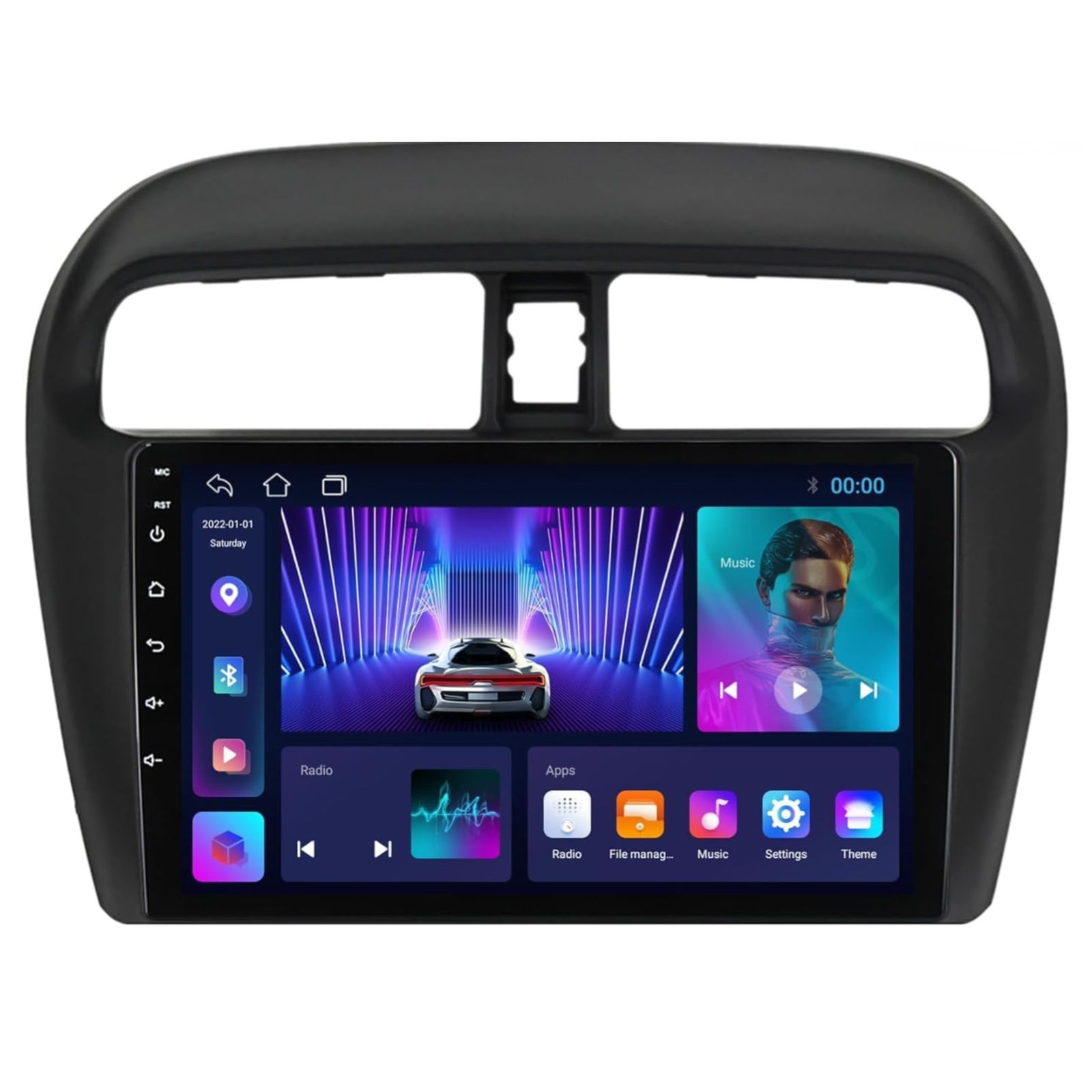 Android Car Stereo for Mitsubishi Attrage/Mirage 2012-2022 9 Inch IPS.QLED Touch Screen with AHD Camera Included