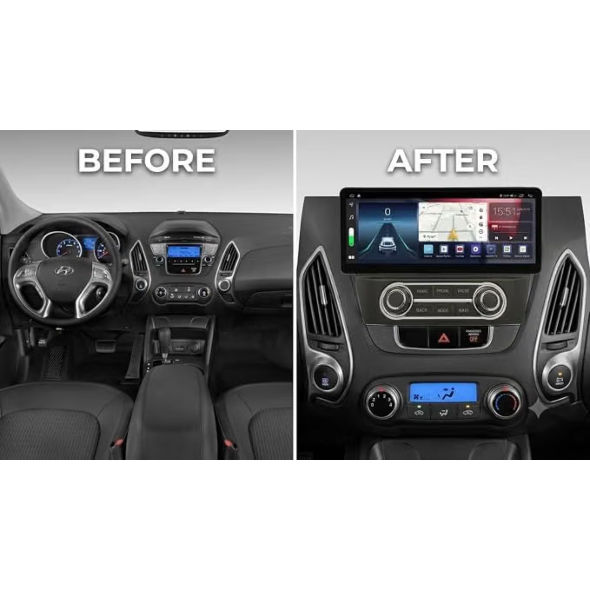 Android Car Stereo for Hyundai Tucson IX35 2010-2015 Support Carplay, M-Link Wi-Fi BT, Radio GPS, 12.3 Inch IPS Screen with AHD Camera Included - Image 2