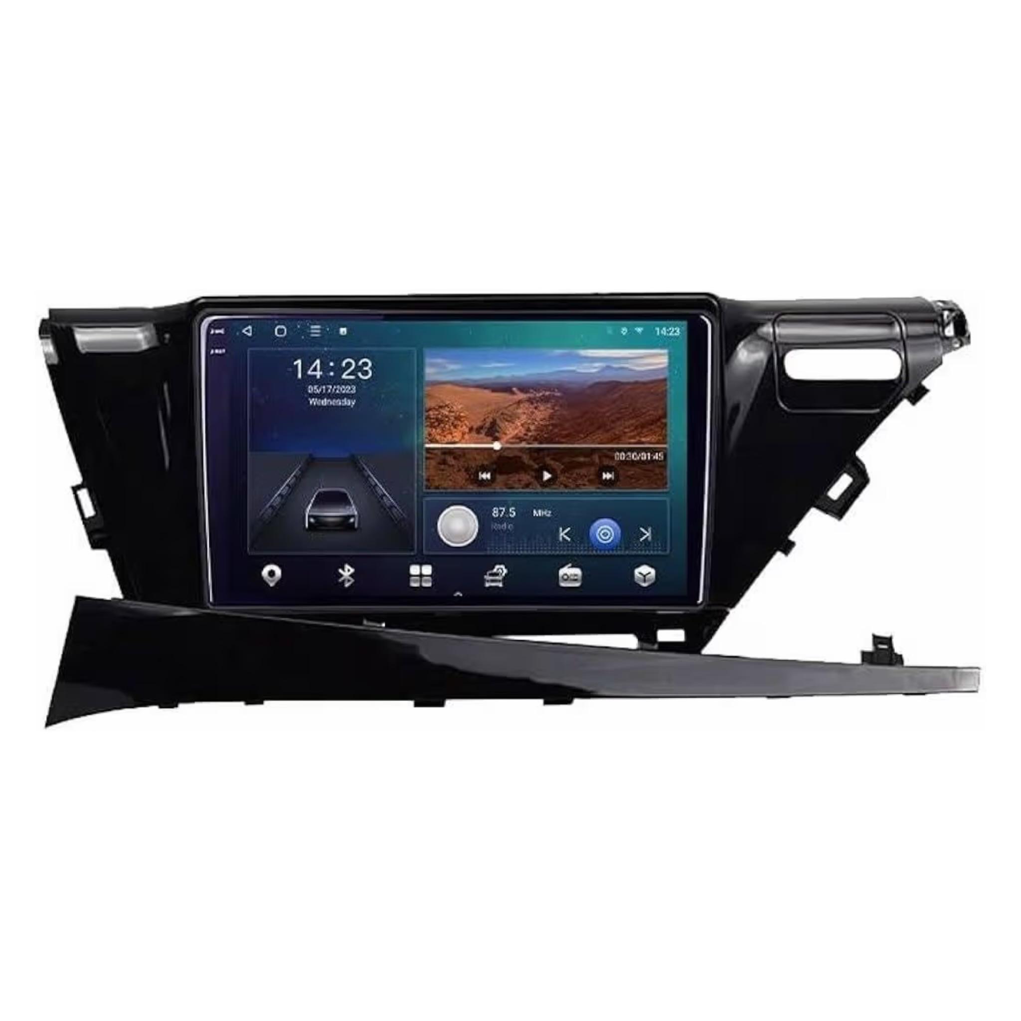Android Car Stereo for Toyota Camry 2018-2020 10 Inch IPS.QLED Touch Screen with AHD Camera Included