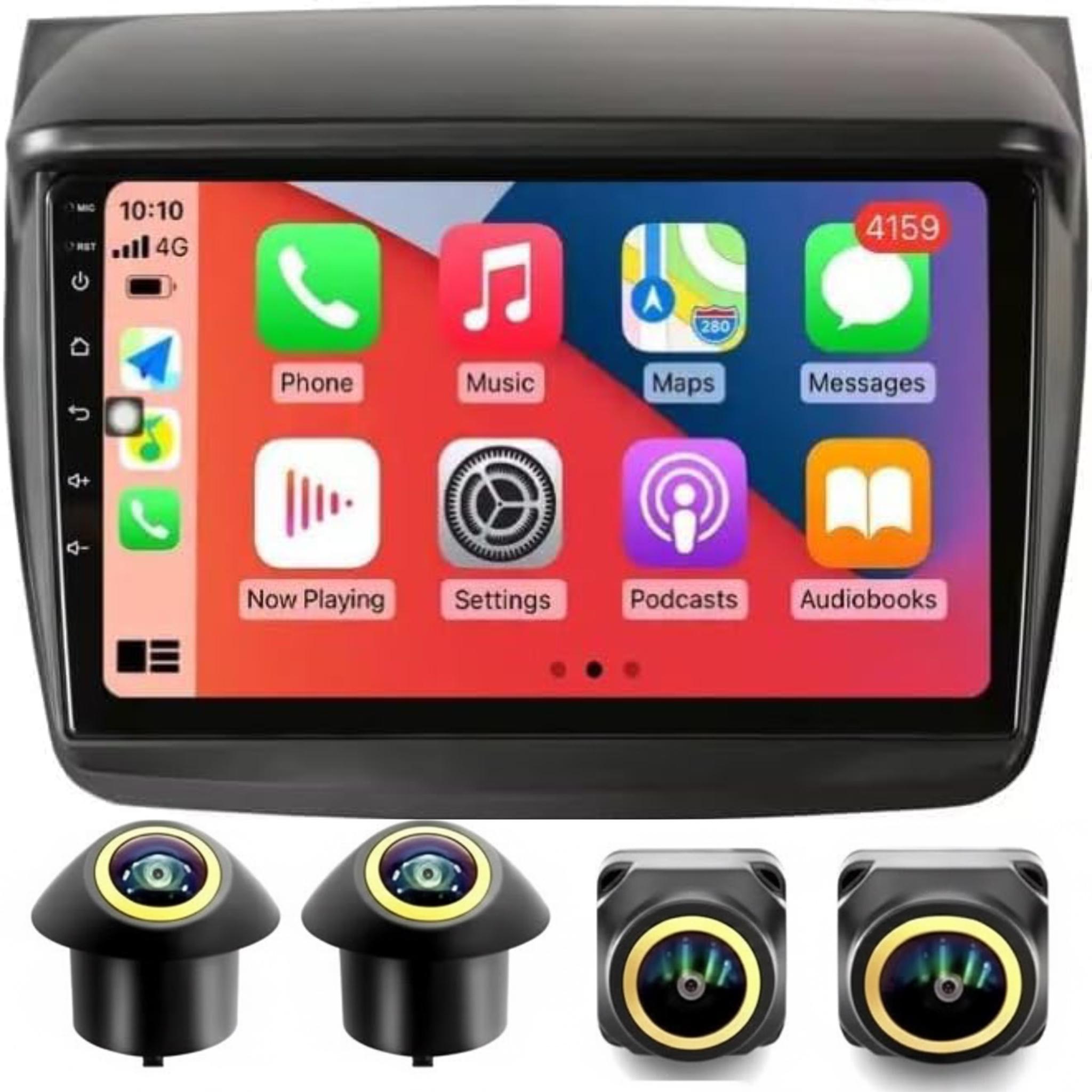 Android Car Stereo for Mitsubishi Pajero Sport L200 Triton 2008-2016 9 Inch IPS.QLED Touch Screen with AHD Camera Included - Image 2