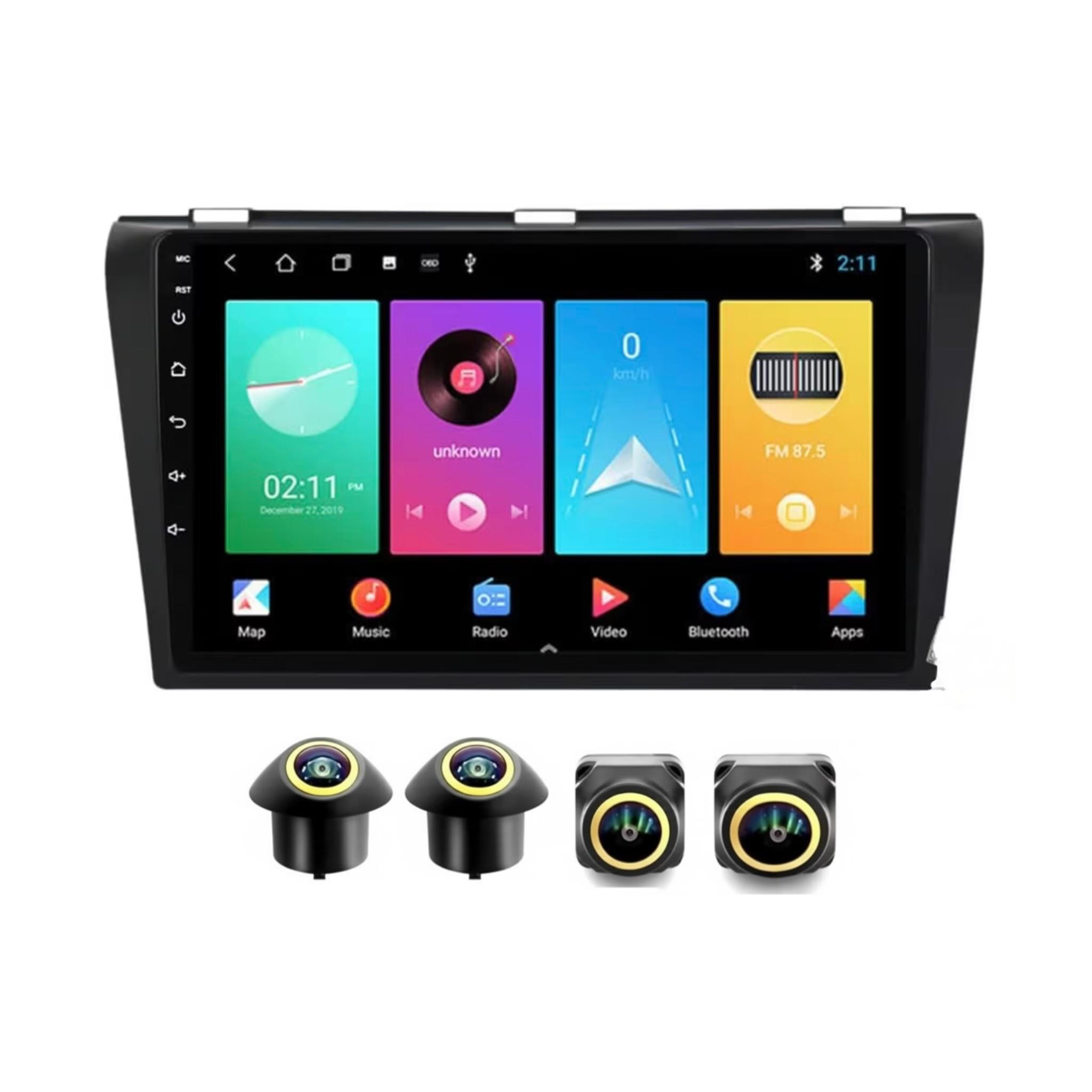 Android Car Stereo for Mazda 3 2003-2009 9 Inch IPS.QLED Touch Screen with AHD Camera Included - Image 2