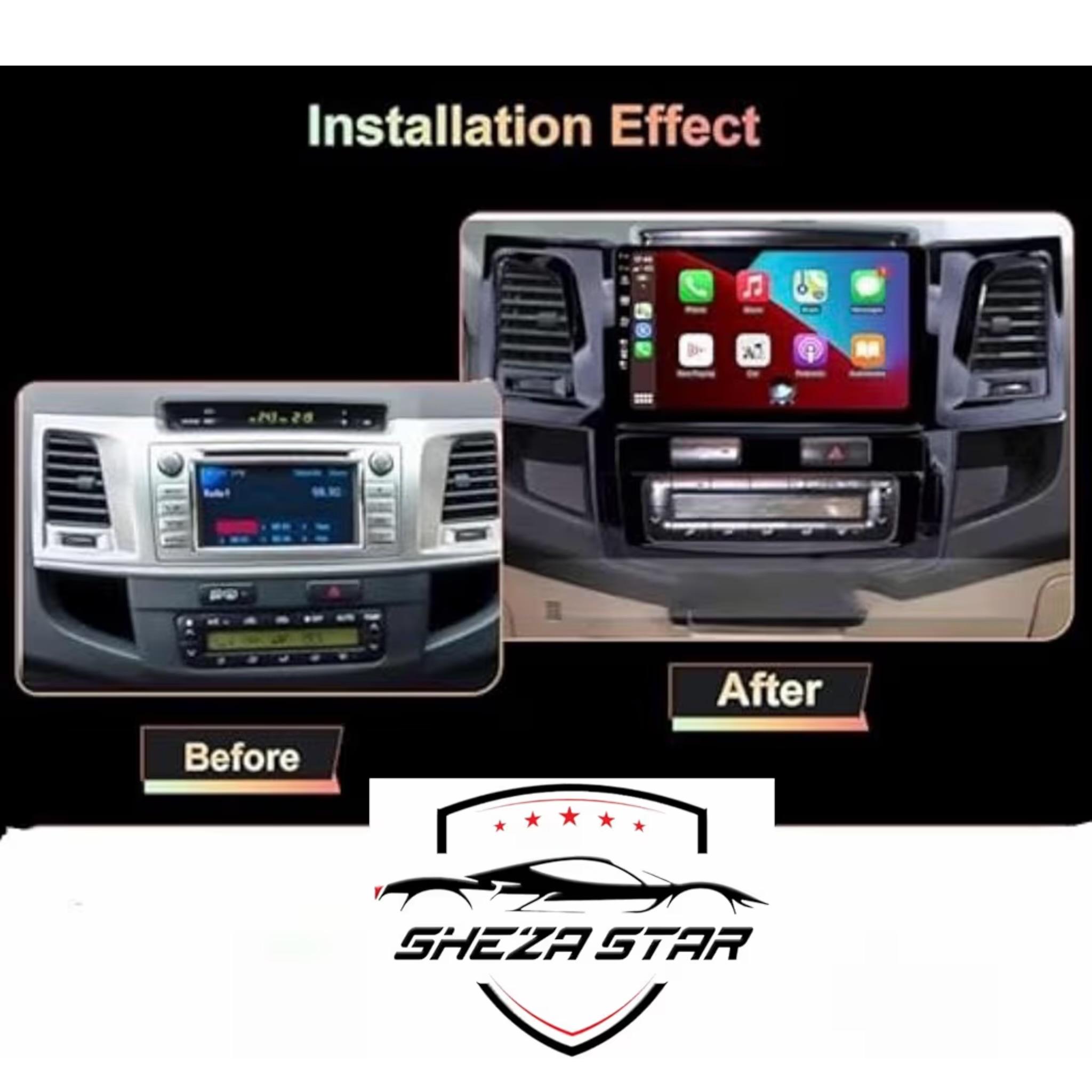 Android Car Stereo for Toyota Fortuner Hilux Revo Vigo 2004-2015 9 Inch IPS.QLED Touch Screen with AHD Camera Included - Image 3