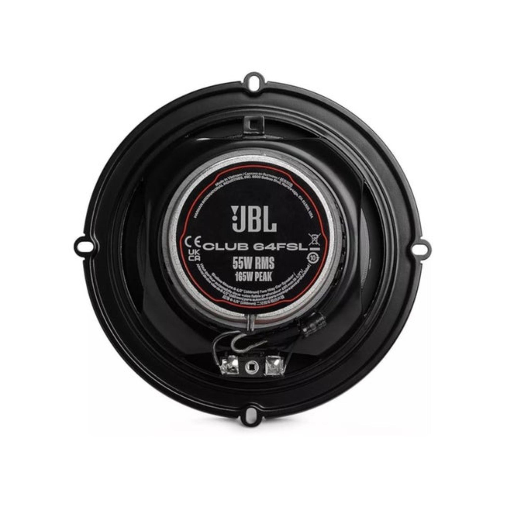 JBL CLUB 64FSL Car Speakers, 16.5 cm, 165W Peak Power, 2-Way Shallow Mount, Pair - Image 2