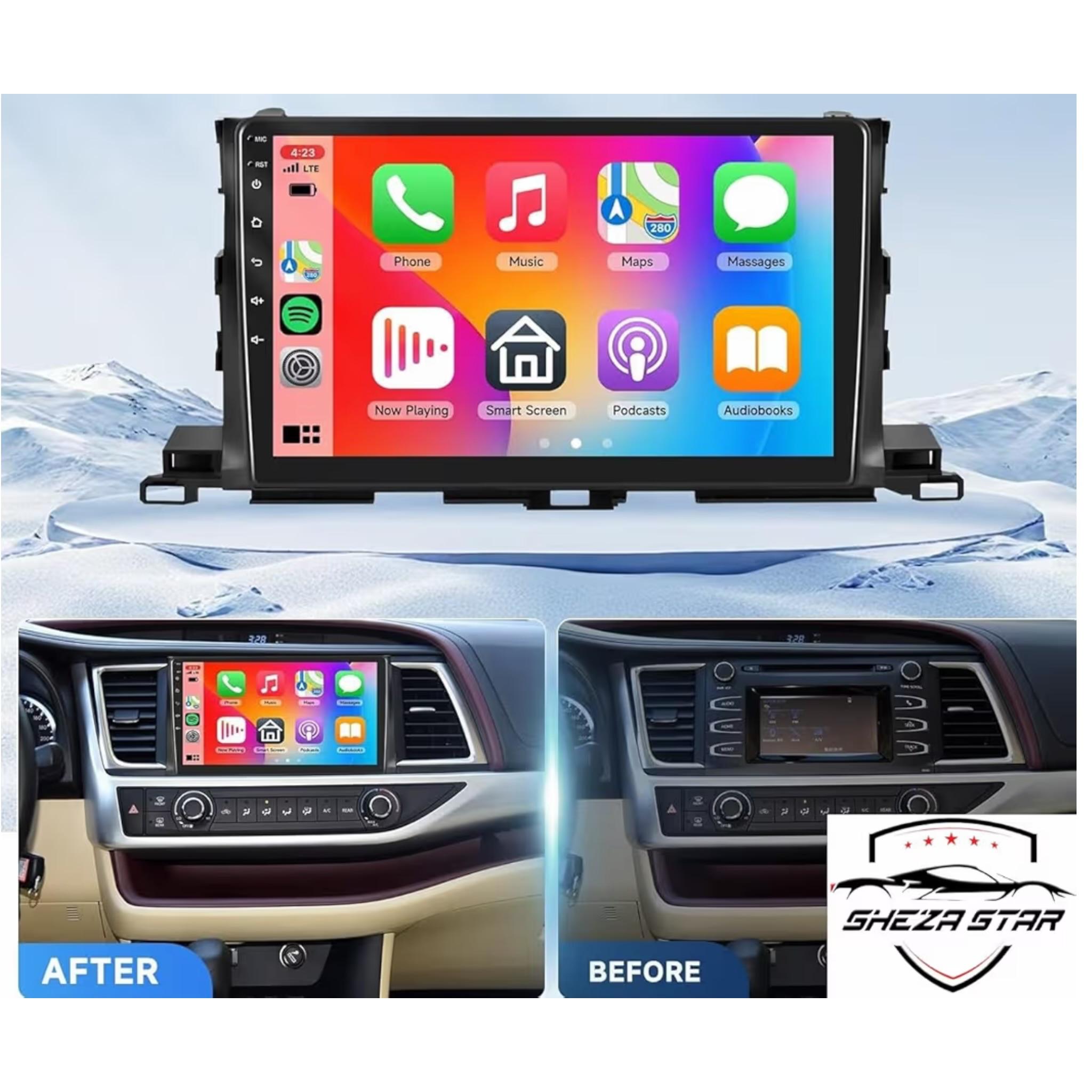 Android Car Stereo for Toyota Highlander 2014-2019 10 Inch IPS.QLED Touch Screen with AHD Camera Included - Image 3