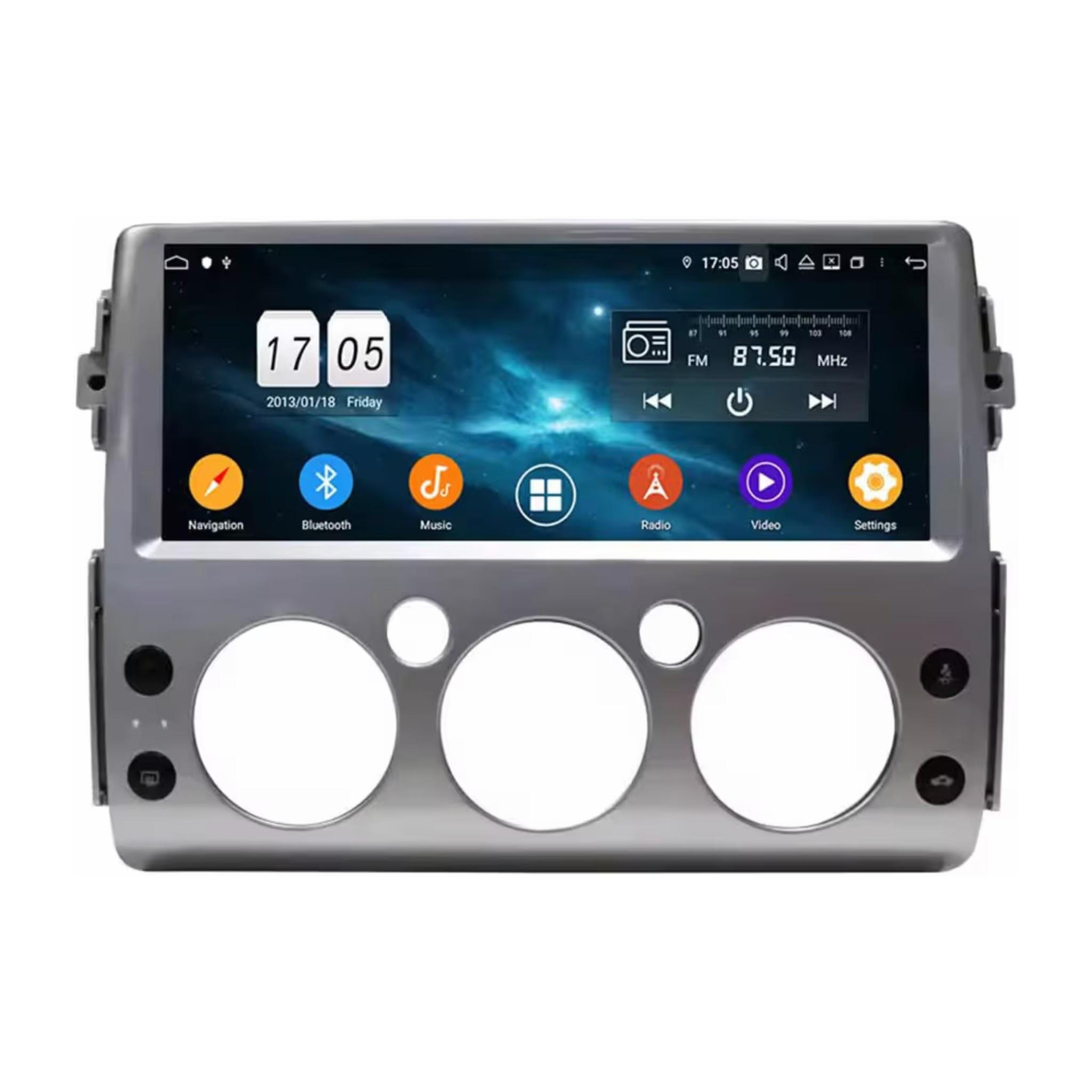 Android Car Stereo 12.3 Inch For Toyota FJ Cruiser 2006-2021 IPS.QLED Touch Screen with AHD Camera Included