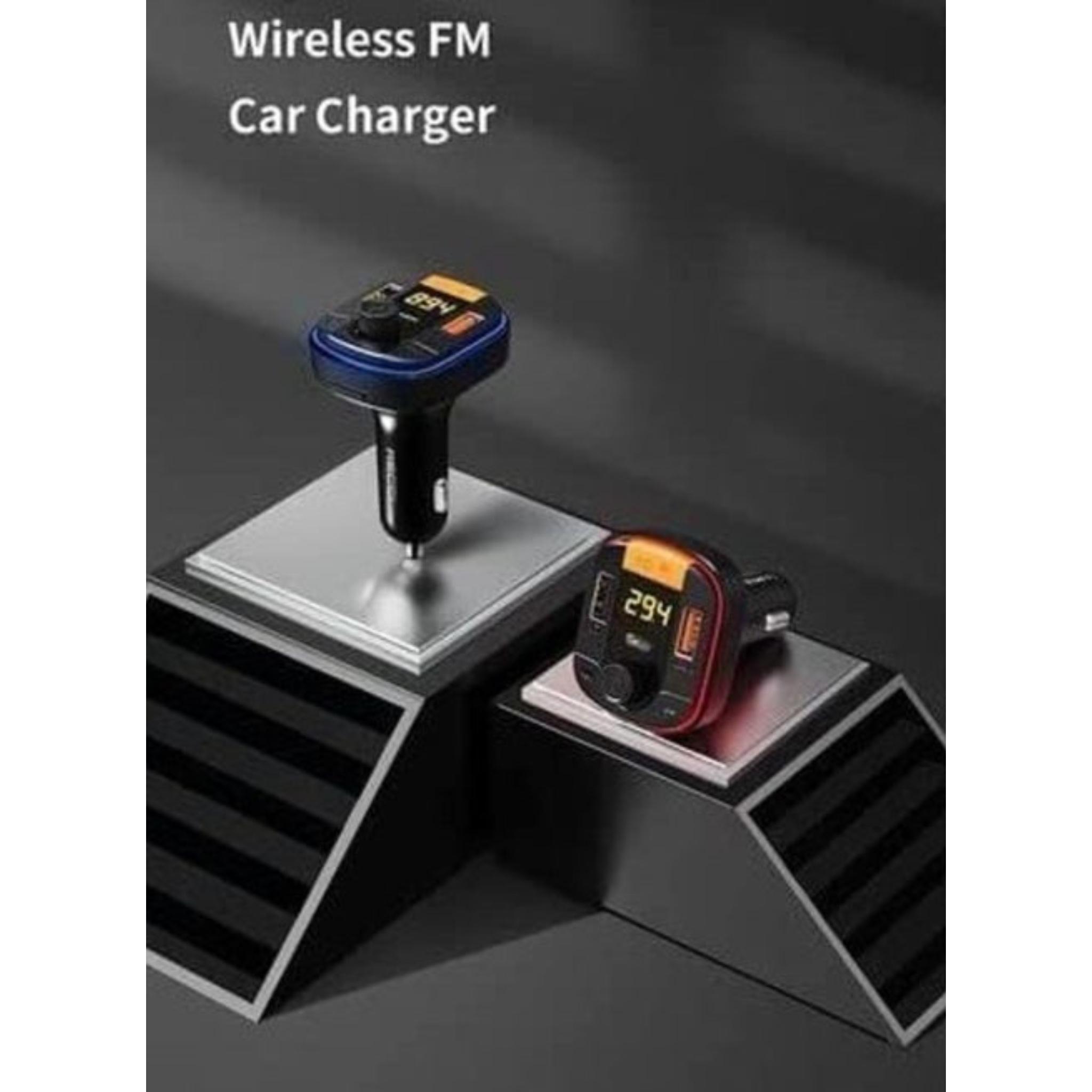 Car MP3 Music Player BT FM Transmitter Radio Receiver PD/USB Car Charger Hands-Free Calling Support U-Disk Playback Voltage Display - Image 2