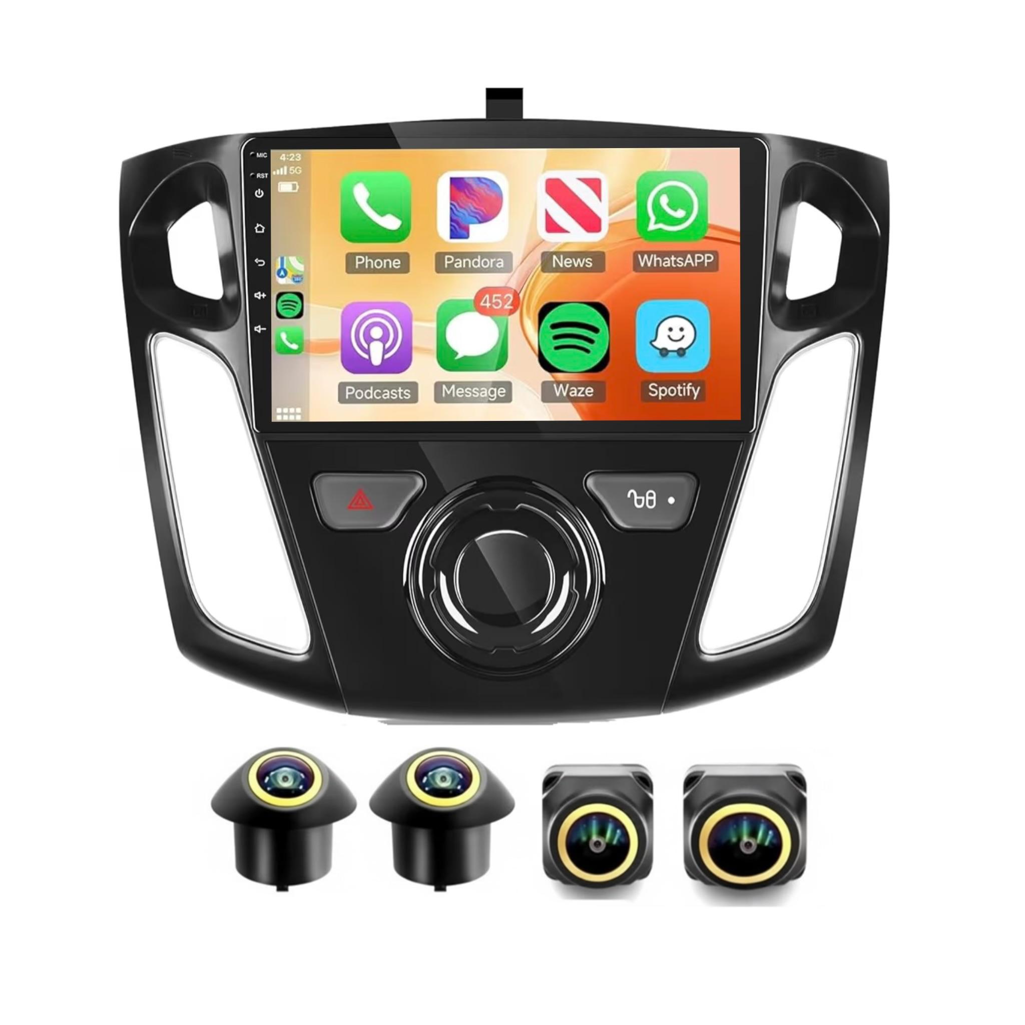 Android Car Stereo for Ford Focus 2012-2018 9 Inch IPS.QLED Touch Screen with AHD Camera Included - Image 2