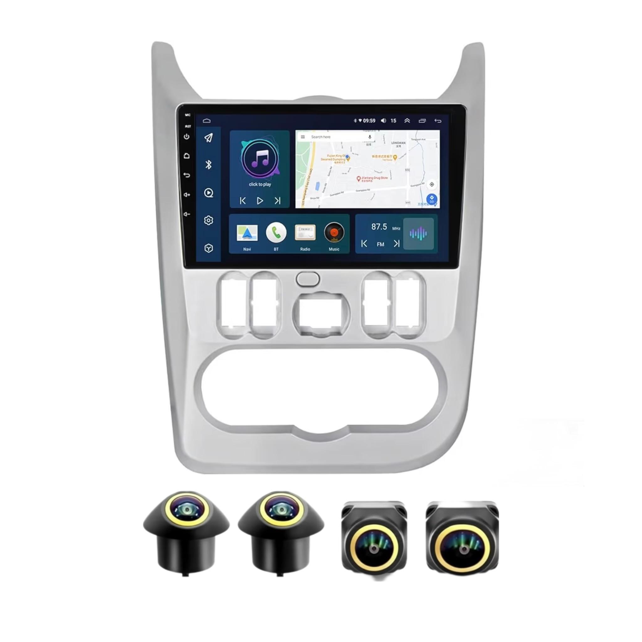 Android Car Stereo for Renault Duster Logan 1 Sandero lada 2009-2015 9 Inch IPS.QLED Touch Screen with AHD Camera Included - Image 2