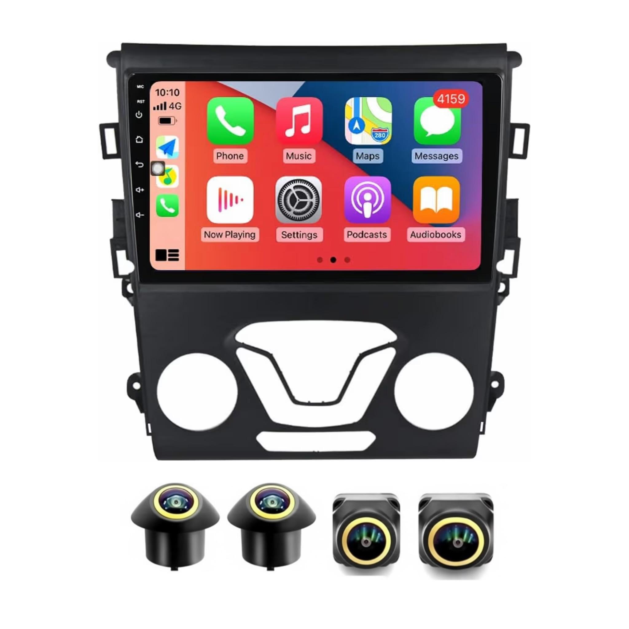 Android Car Stereo for Ford Fusion Mondeo 2013-2019 9 Inch IPS.QLED Touch Screen with AHD Camera Included - Image 2