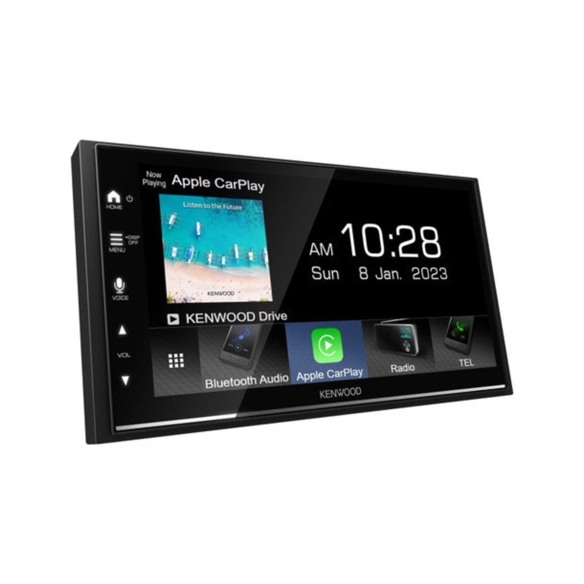 Kenwood DMX385S Apple CarPlay/Android Auto Digital Media Receiver 6.8" WVGA Capacitive Touch Display