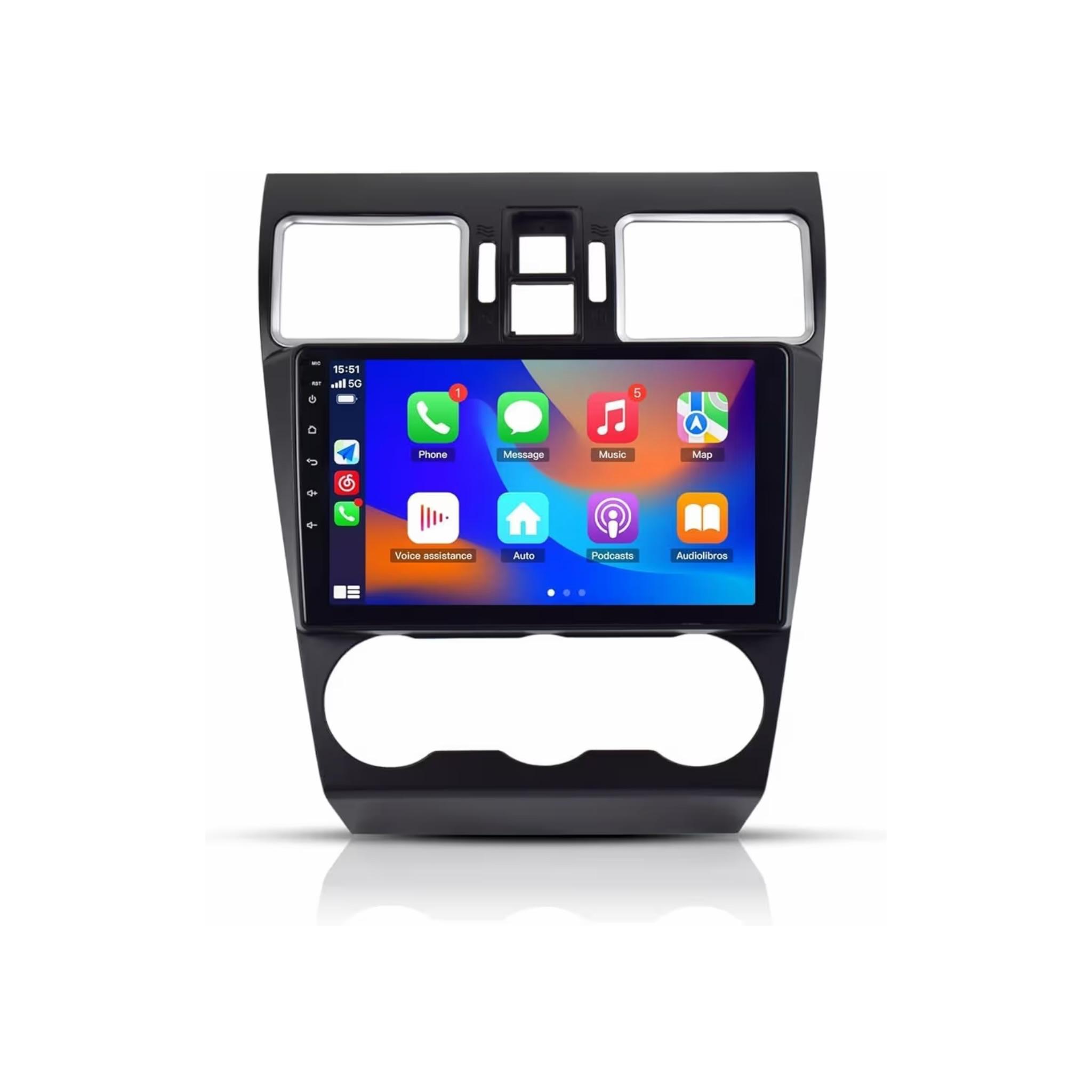 Android Car Stereo for Subaru Forester 4 WRX SJ XV 2015-2017 9 Inch IPS.QLED Touch Screen with AHD Camera Included