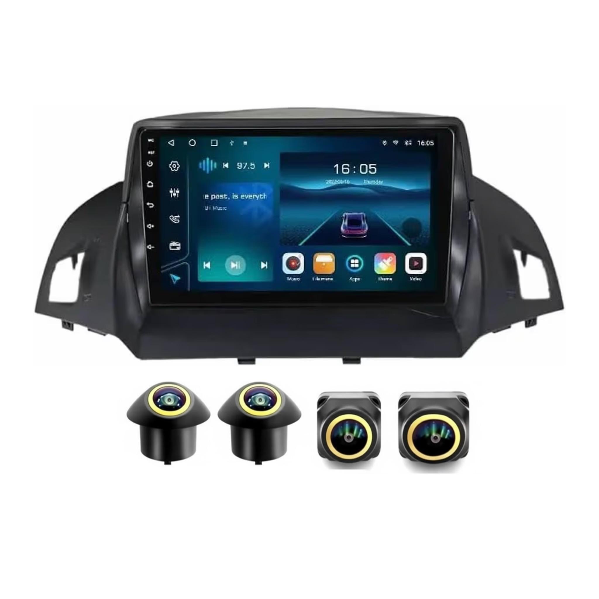Android Car Stereo for Ford Escape Kuga 2 2013-2017 9 Inch IPS.QLED Touch Screen with AHD Camera Included - Image 2