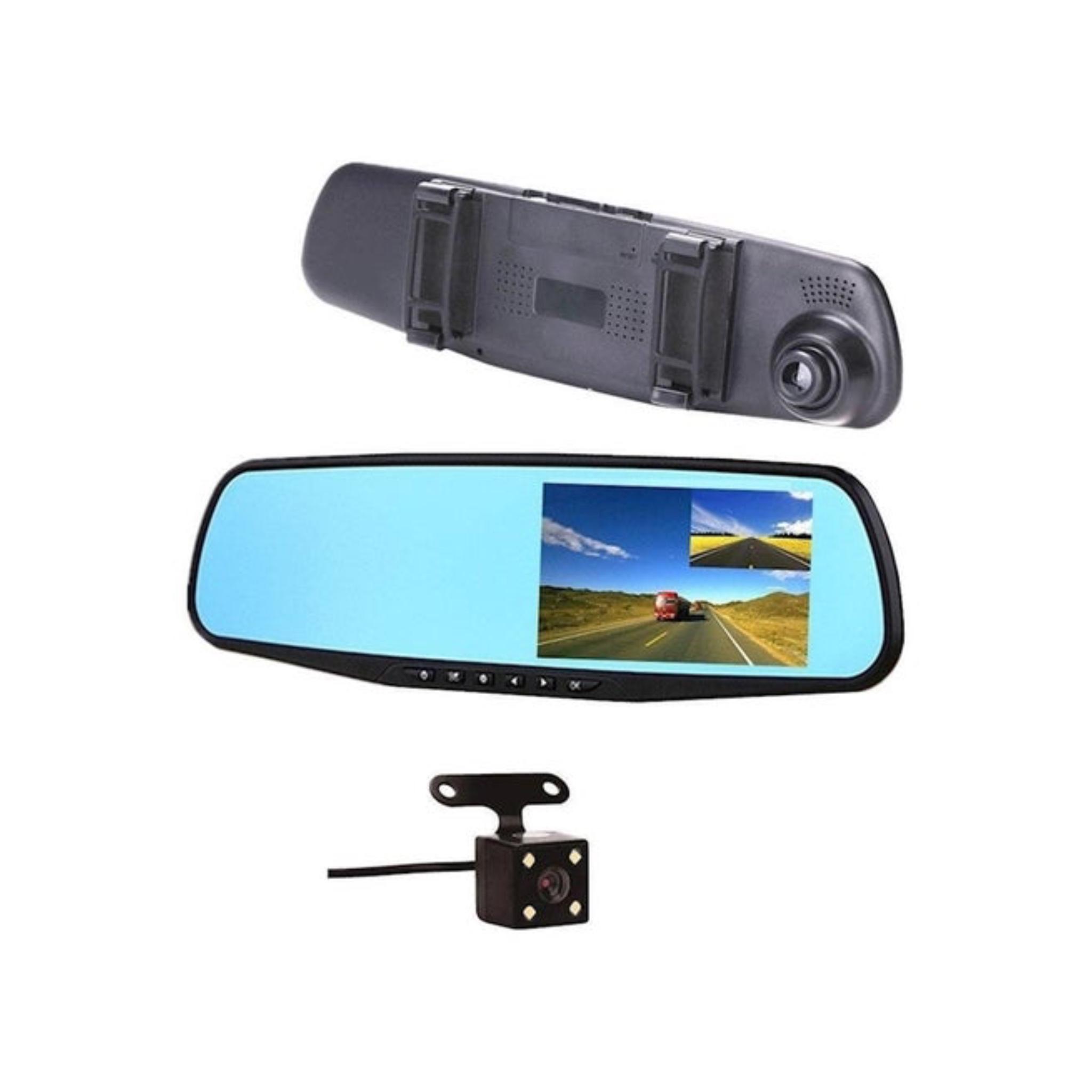 DVR Car Mirror Camera, Dash Camera Front & Rear View Camera HD Video Recorder 