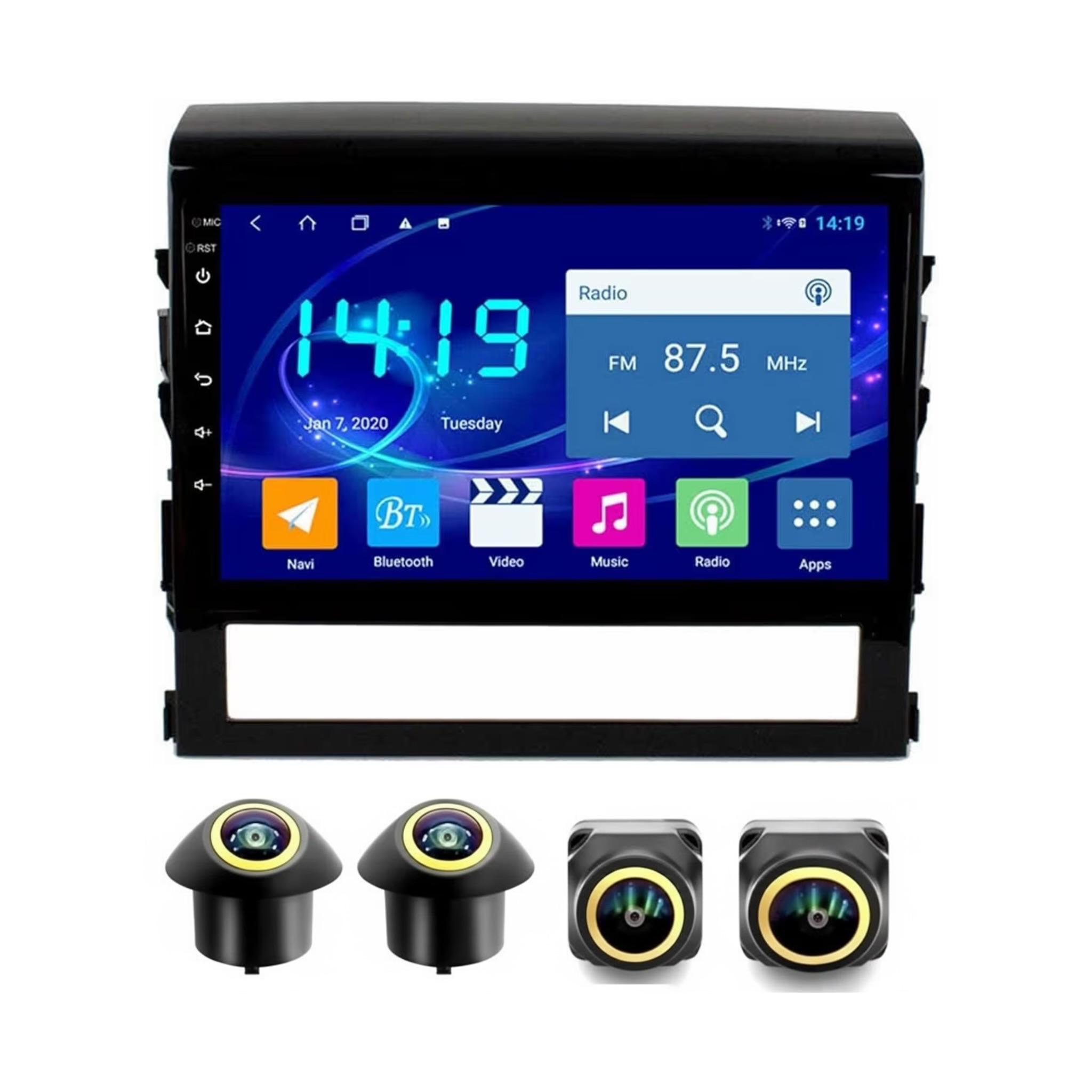 Android Car Stereo for Toyota Land Cruiser 2016-2020 10 Inch IPS.QLED Touch Screen with AHD Camera Included - Image 2