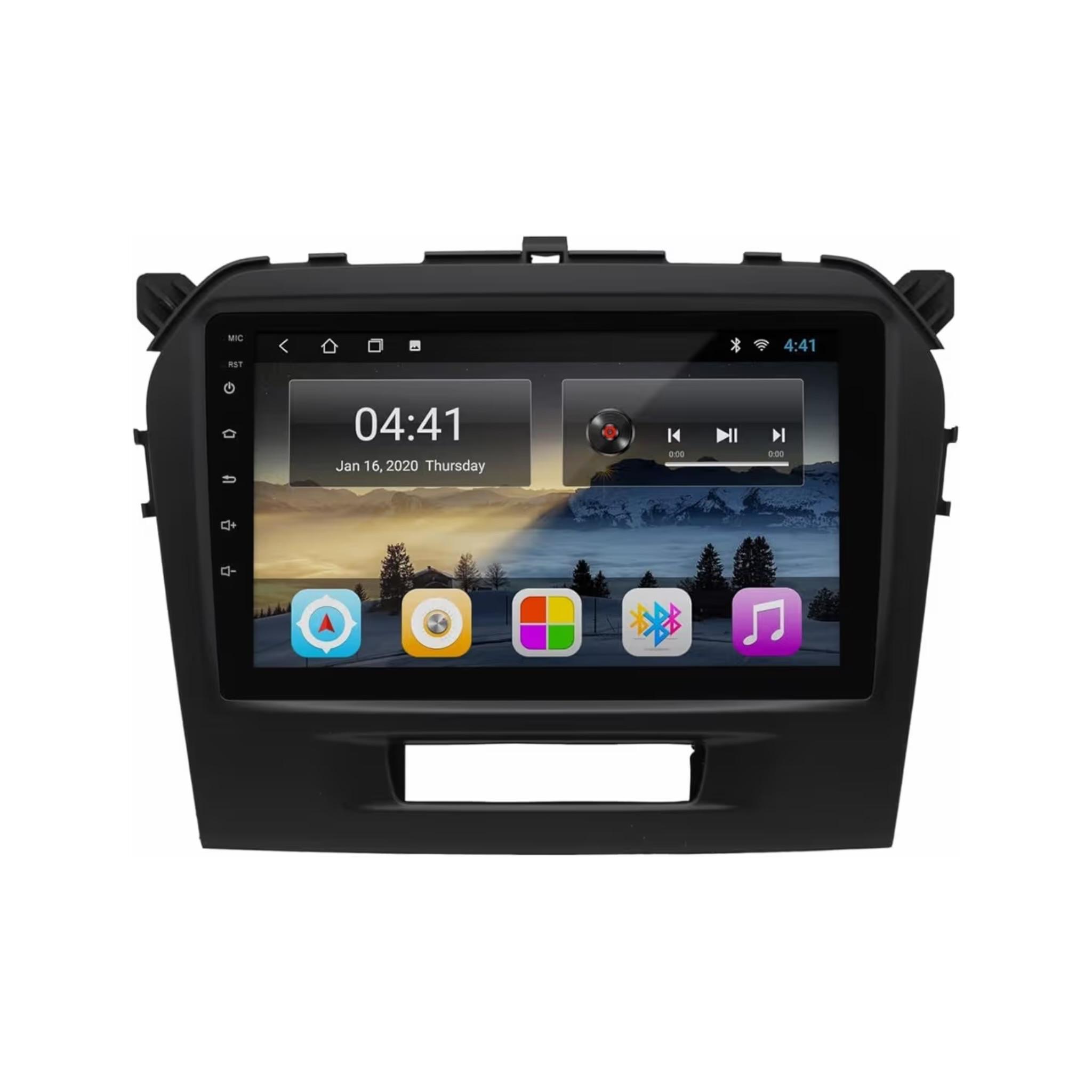 Android Car Stereo for Suzuki Grand Vitara 2015-2019 10 Inch IPS.QLED Touch Screen with AHD Camera Included