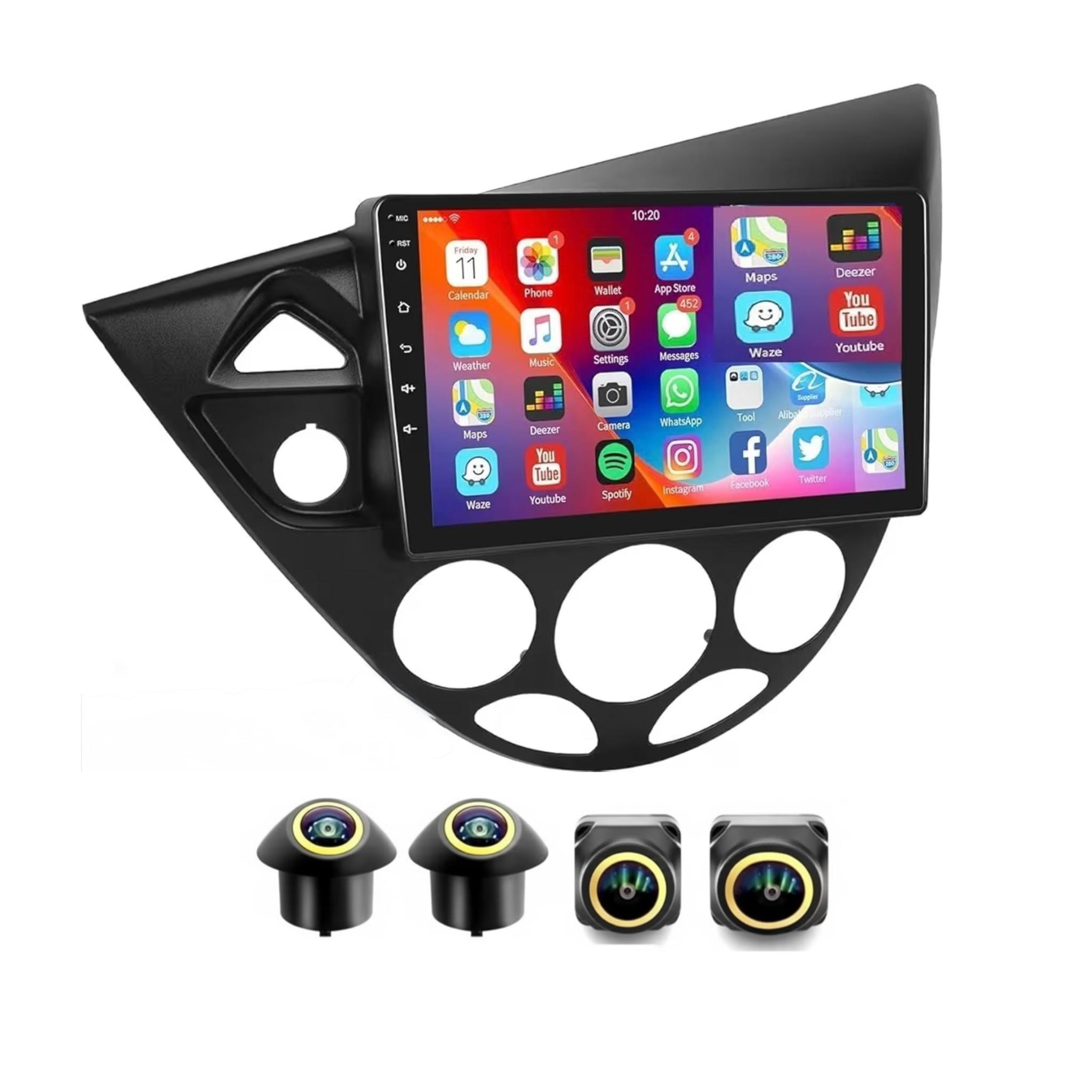 Android Car Stereo for Ford Focus 1998-2006 9 Inch IPS.QLED Touch Screen with AHD Camera Included - Image 2