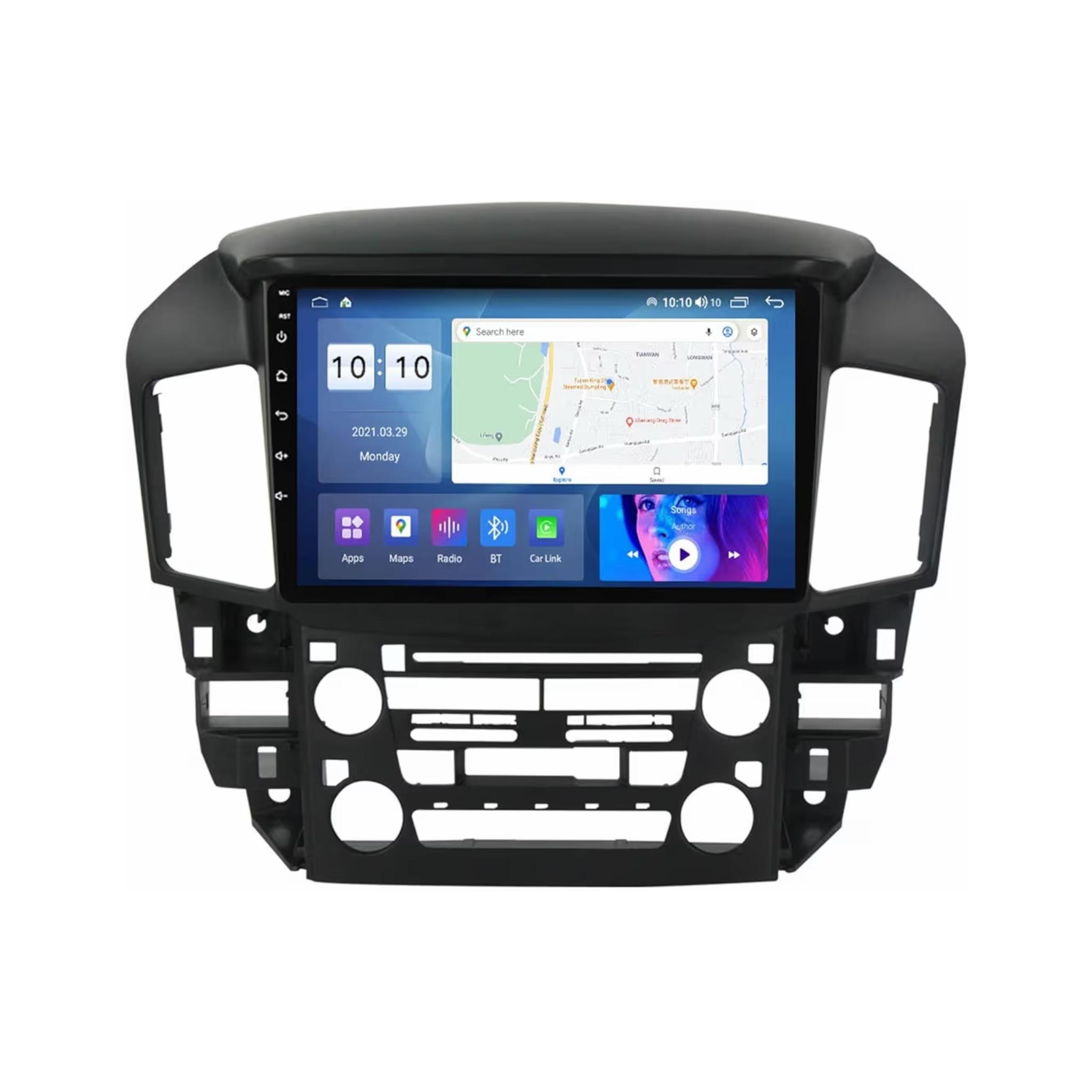 Android Car Stereo for Lexus RX300 Toyota Harrier 1998-2003 9 Inch IPS.QLED Touch Screen with AHD Camera Included