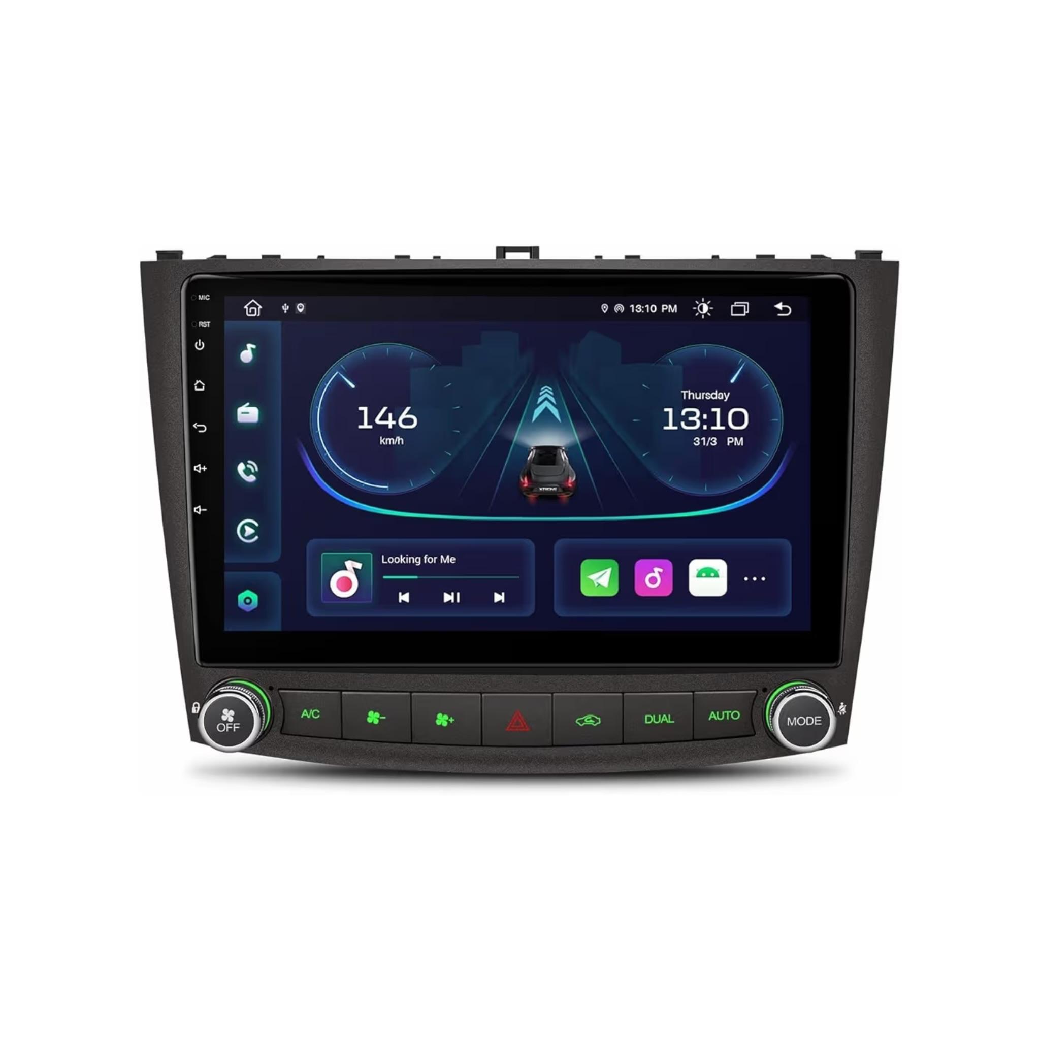 Android Car Stereo for Lexus IS250 IS300 IS200 IS220 IS350 2005-2009 10 Inch IPS.QLED Touch Screen with AHD Camera Included