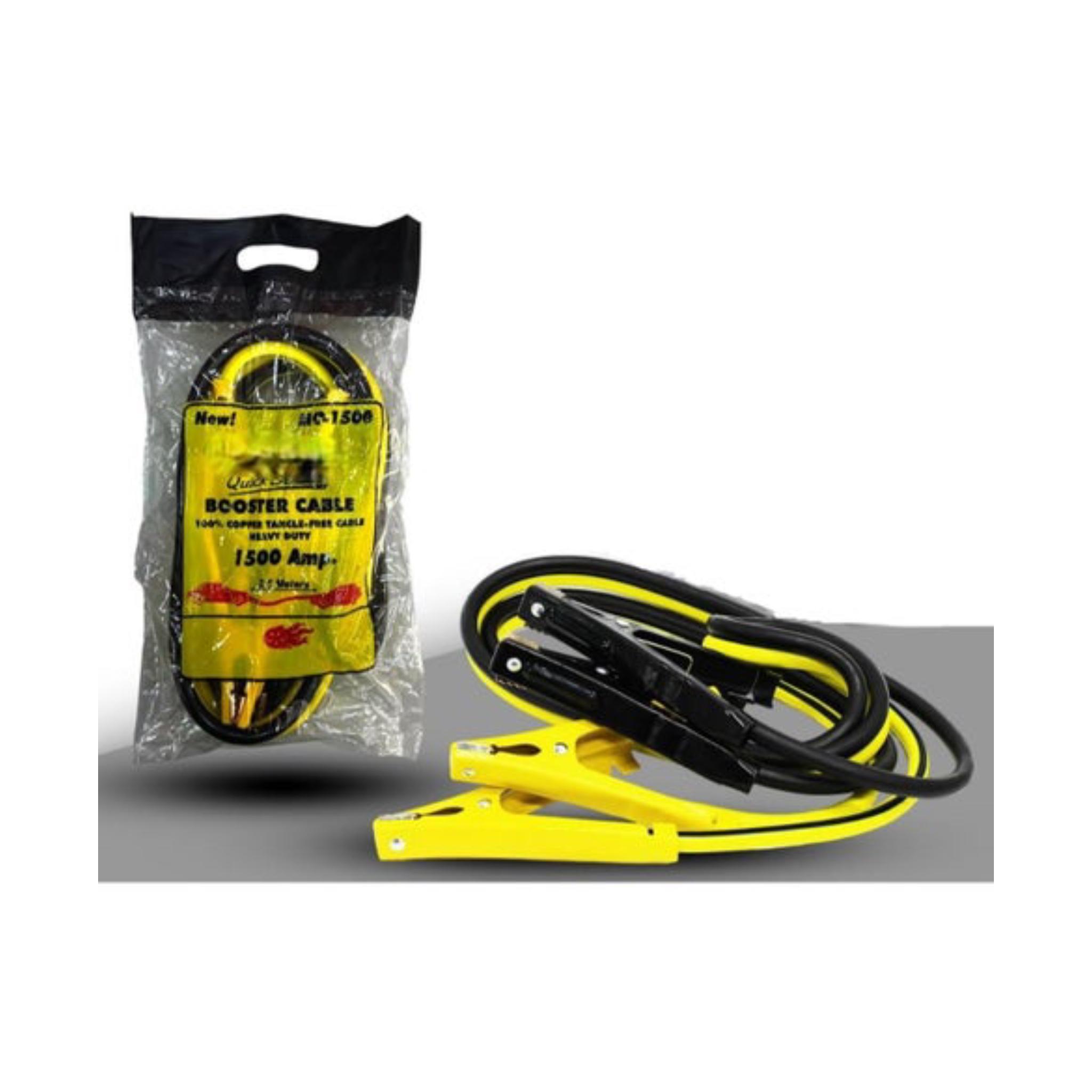 MC Series Heavy Duty Booster Cable, 2.5 Meters, 1500 Amp, 100% Copper Tangle-Free Jumper Cables, Black and Yellow