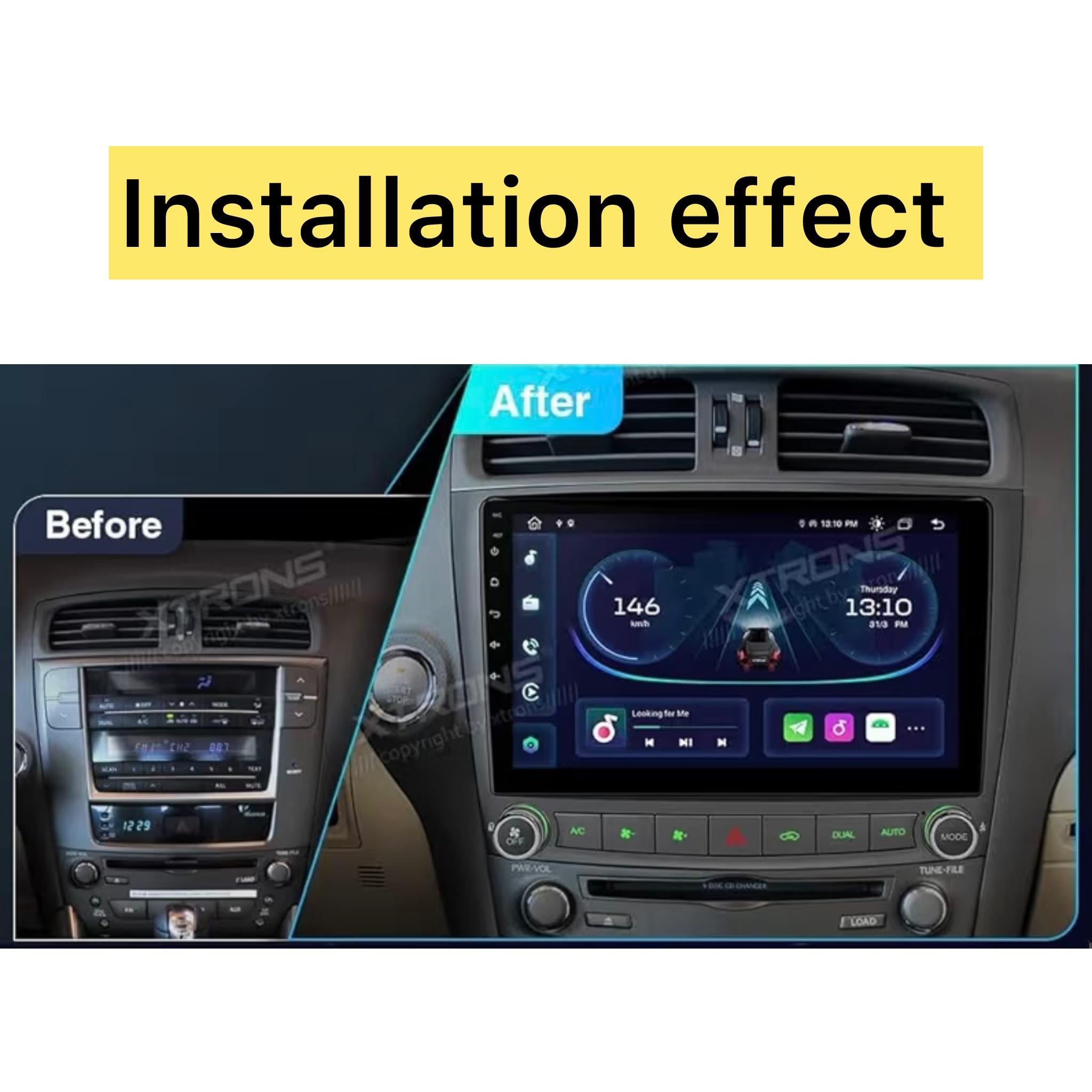 Android Car Stereo for Lexus IS250 IS300 IS200 IS220 IS350 2005-2009 10 Inch IPS.QLED Touch Screen with AHD Camera Included - Image 3