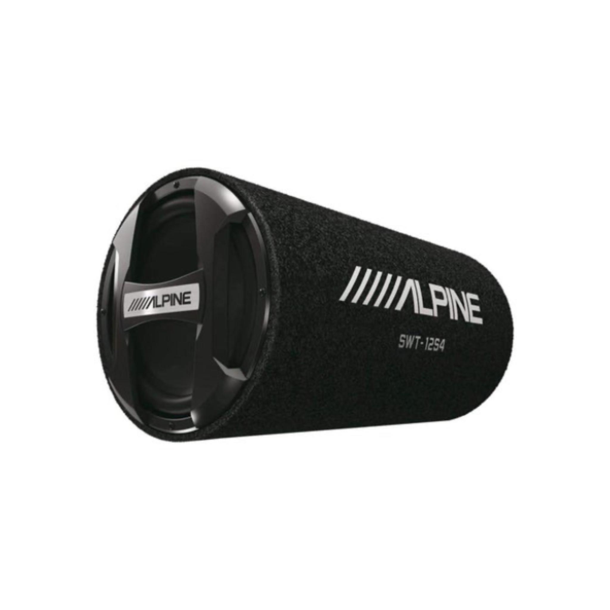 Alpine SWT-12S4 1500W Max (300W RMS) Single 12" Sealed Subwoofer Tube Enclosure