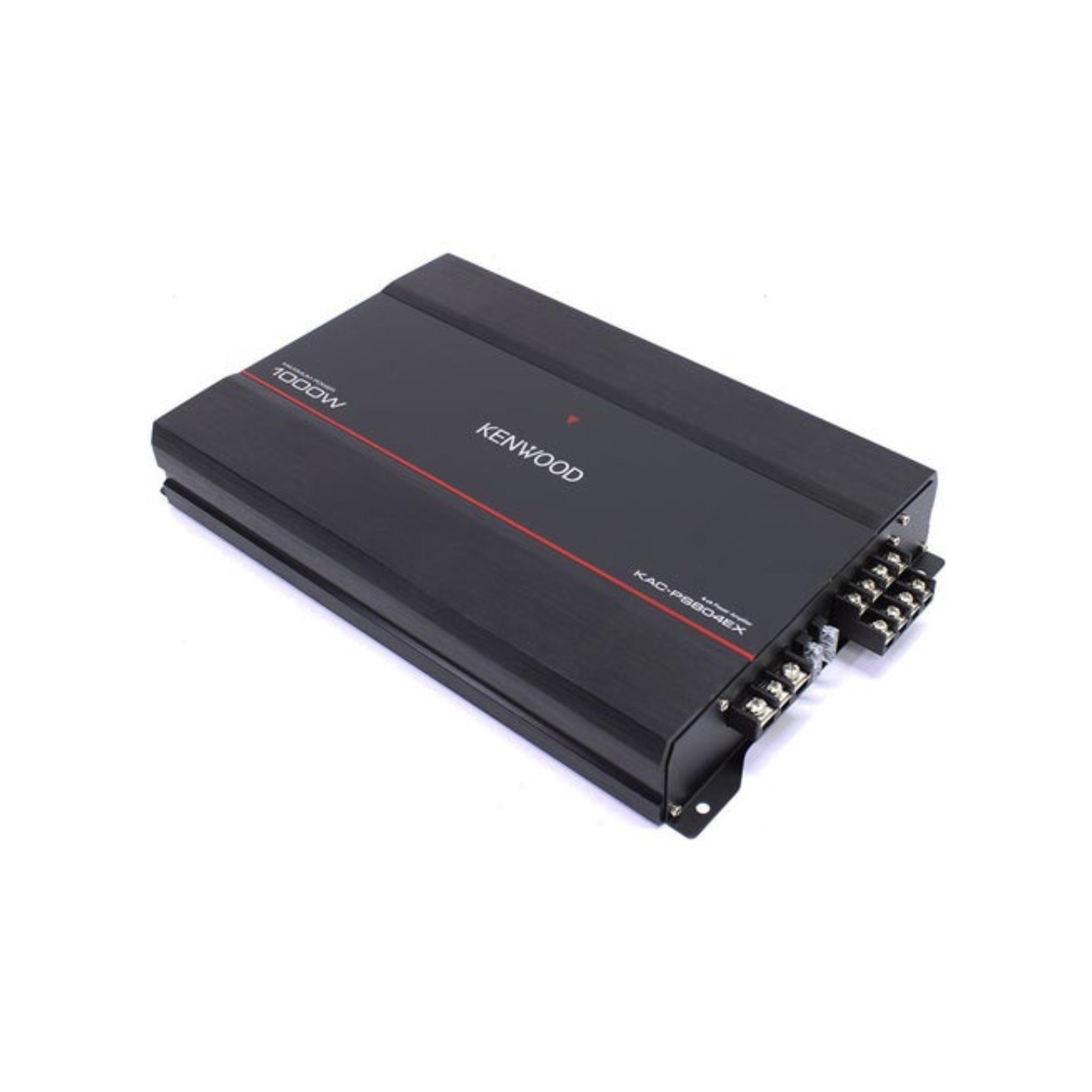 KENWOOD Amplifier 4-Channel 1000w KAC PS804EX Bridgeable with Bass Built in Cooling Fan