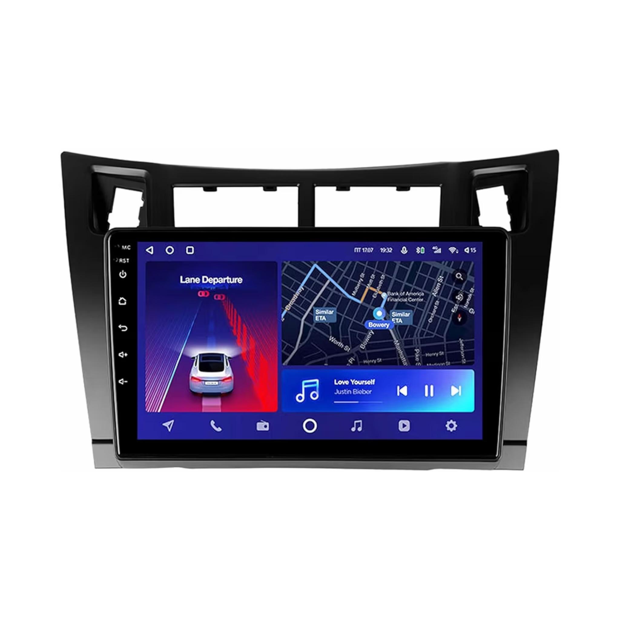 Android Car Stereo for Toyota Yaris 2005-2011 9 Inch IPS.QLED Touch Screen with AHD Camera Included