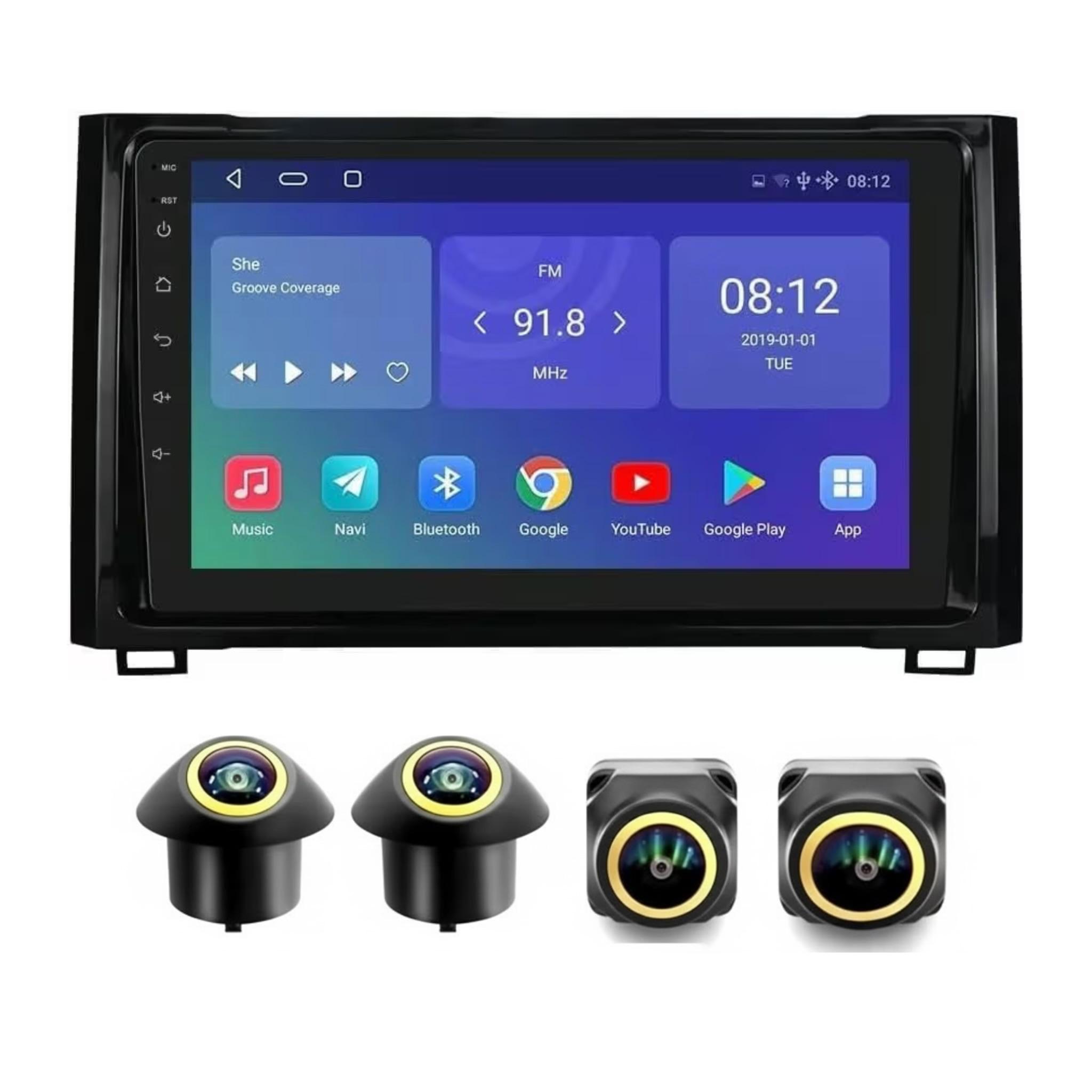 Android Car Stereo for Toyota Tundra 2014-2021 9 Inch IPS.QLED Touch Screen with AHD Camera Included - Image 2