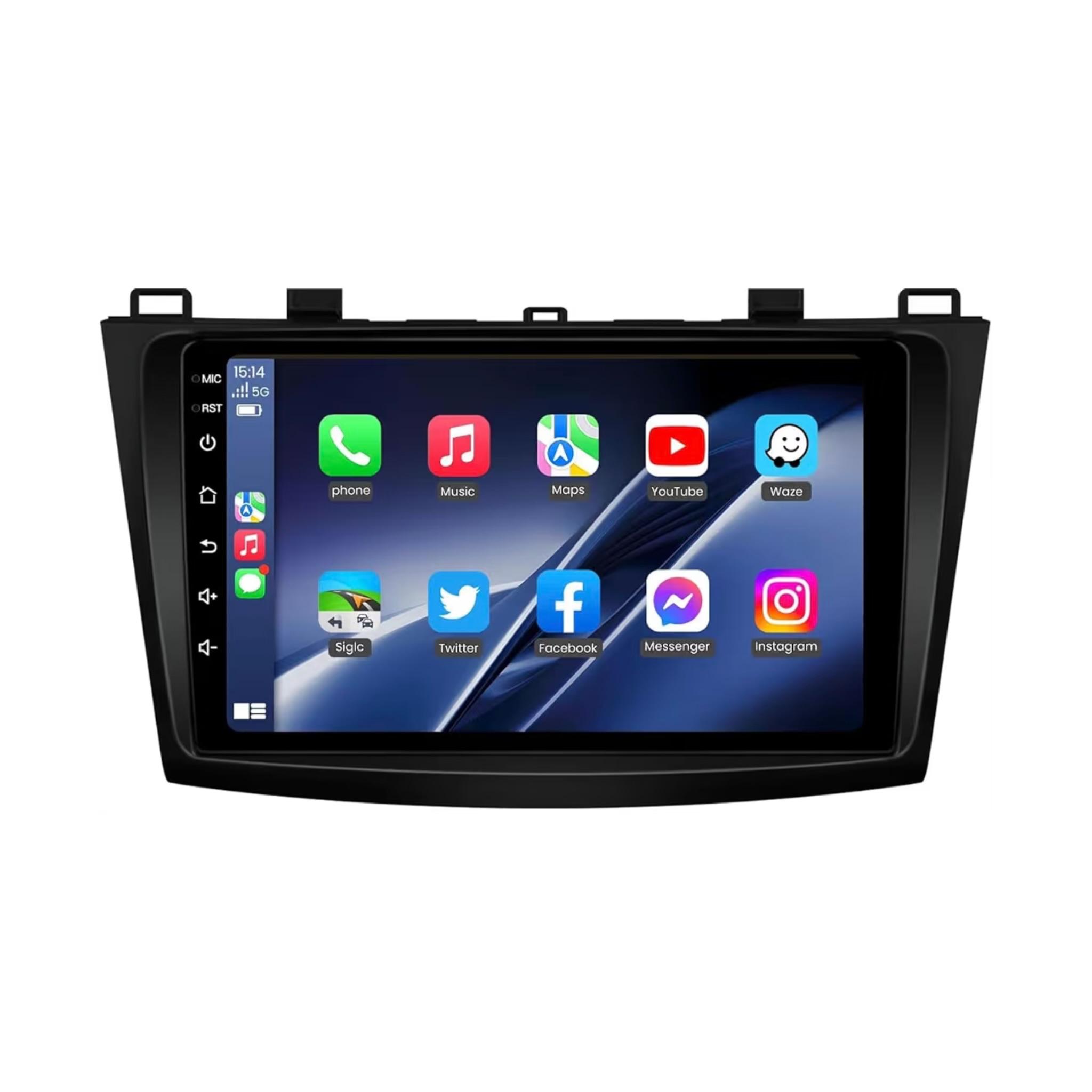 Android Car Stereo for Mazda 3 2010-2013 9 Inch IPS.QLED Touch Screen with AHD Camera Included