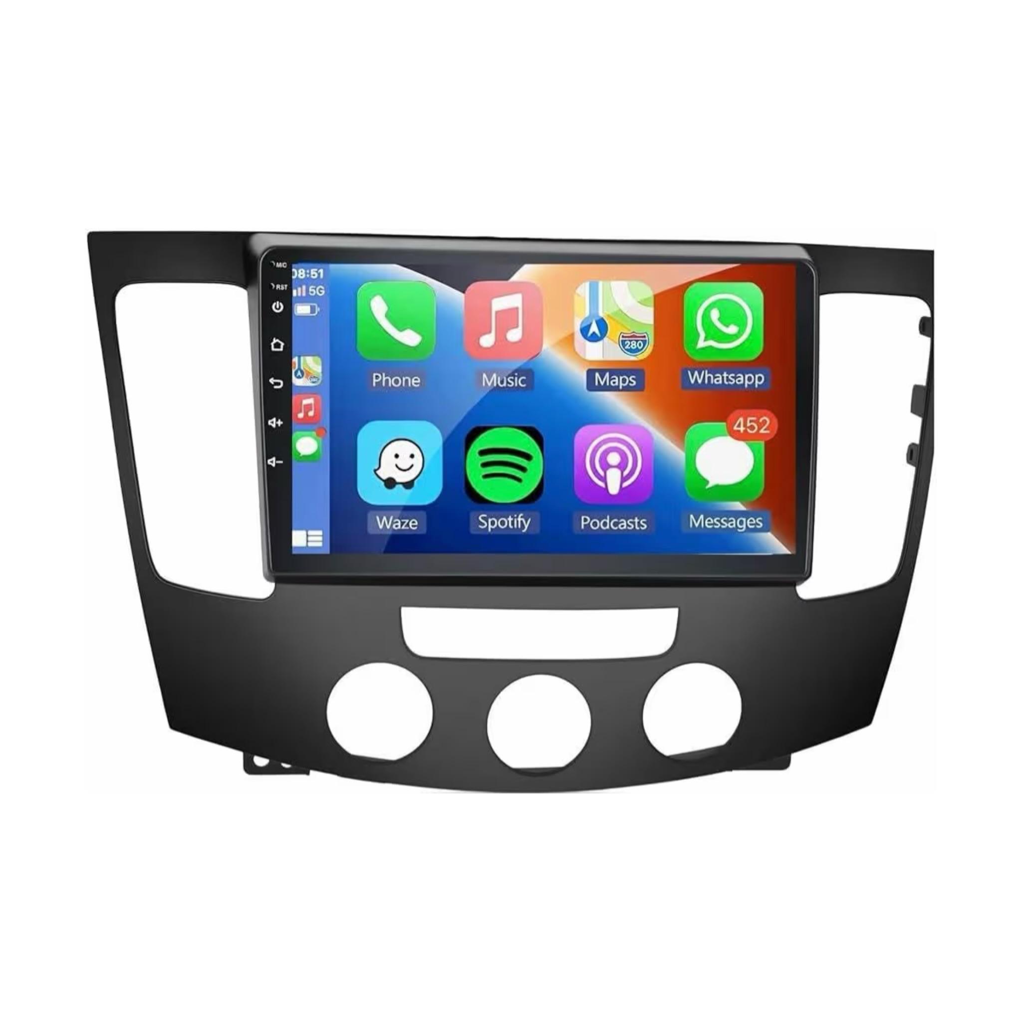 Android Car Stereo for Hyundai Sonata NF 2009-2010 (Manual AC) 9 Inch IPS.QLED Touch Screen with AHD Camera Included