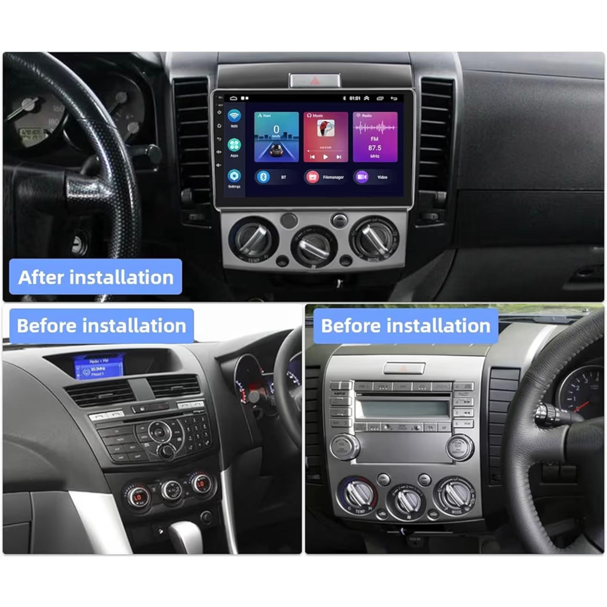 Android Car Stereo for Mazda BT-50 2006-2012 9 Inch IPS.QLED Touch Screen with AHD Camera Included - Image 3