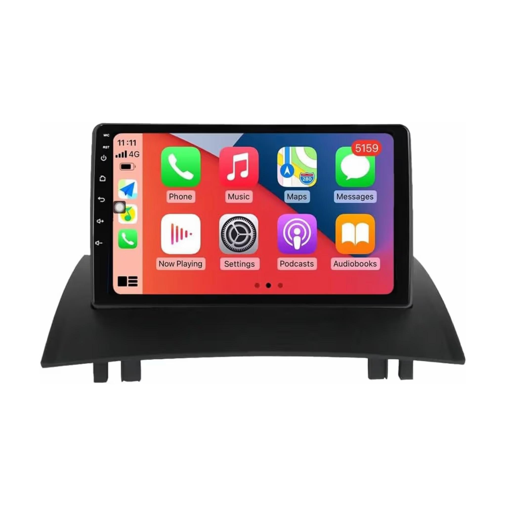 Android Car Stereo for Renault Megane 2 2002-2009 9 Inch IPS.QLED Touch Screen with AHD Camera Included