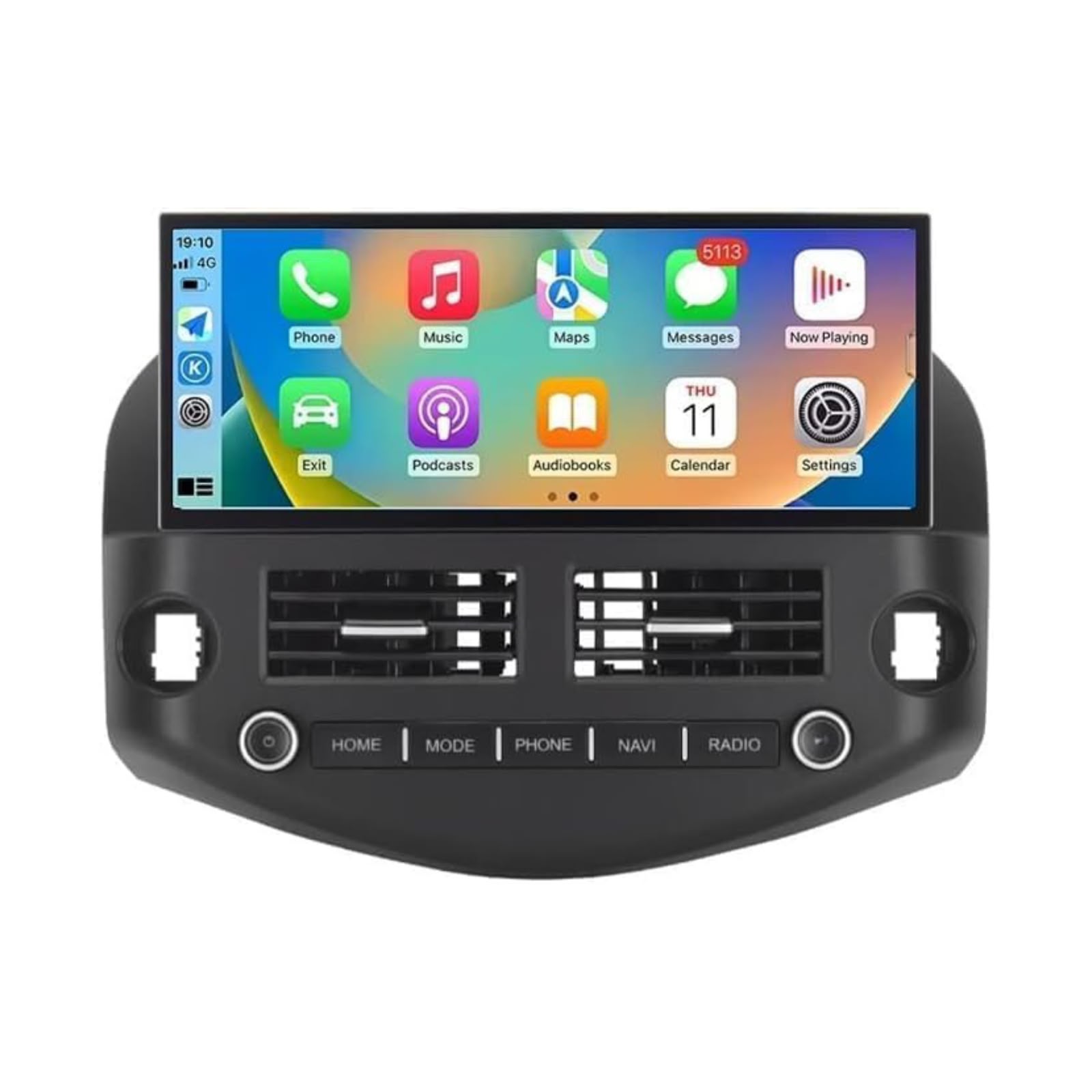 Android Car Stereo for Toyota RAV4 2007-2012 Support Carplay, M-Link Wi-Fi BT, Radio GPS, 12.3 Inch IPS Screen with AHD Camera Included