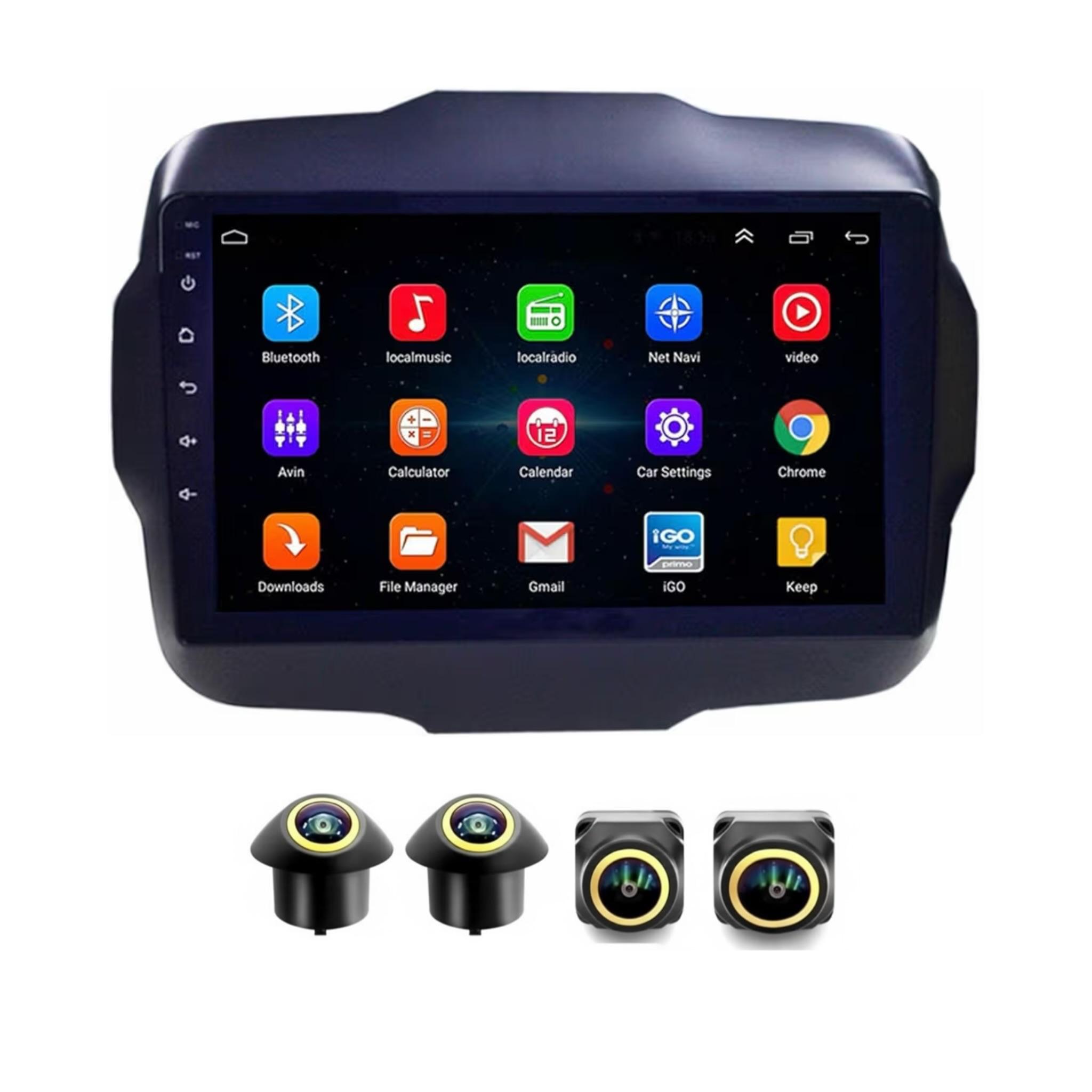 Android Car Stereo for Jeep Renegade 9 Inch IPS.QLED Touch Screen with AHD Camera Included - Image 2